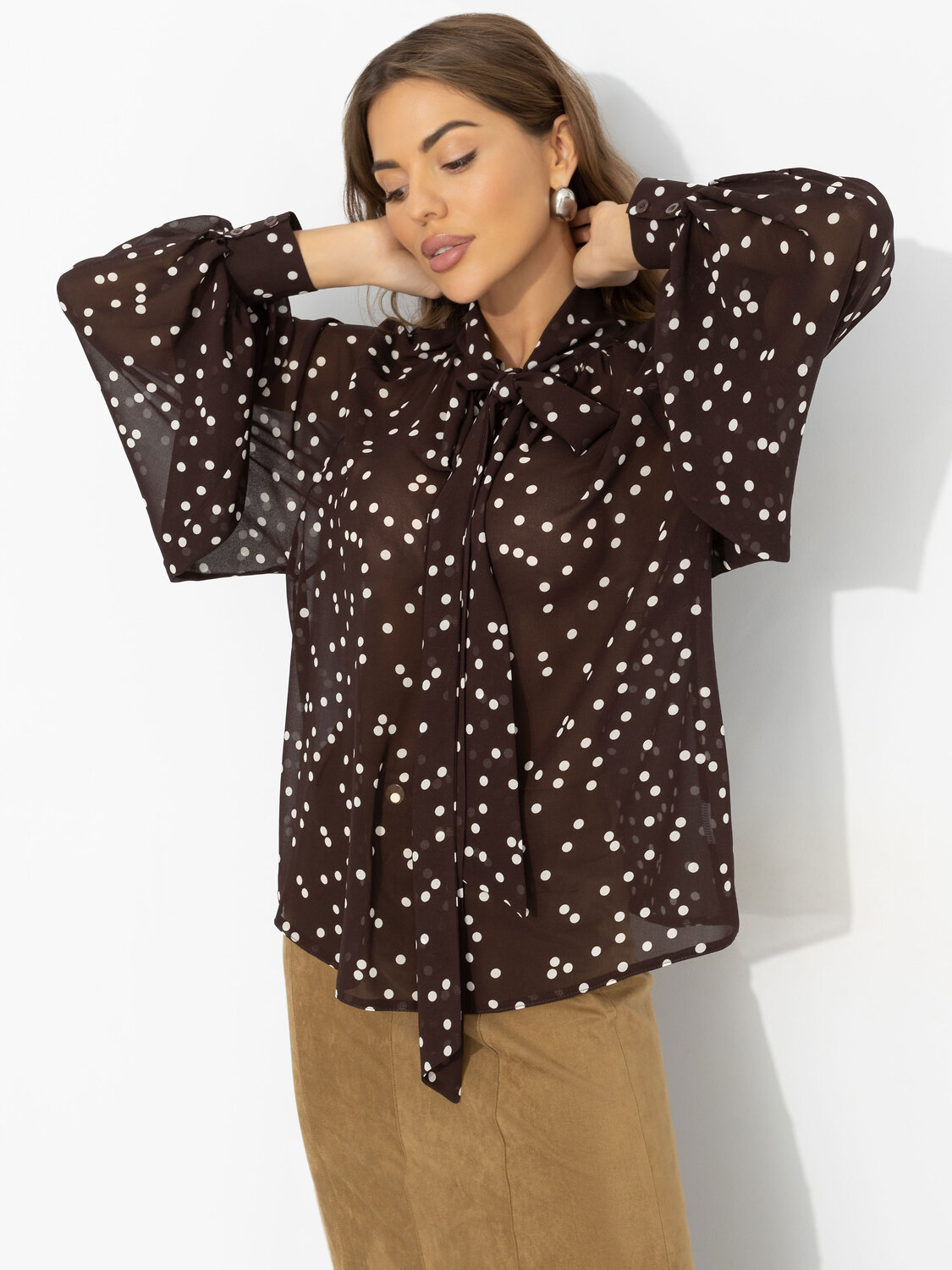 CHARUTTI Блуза 589433 12771 Коричневый