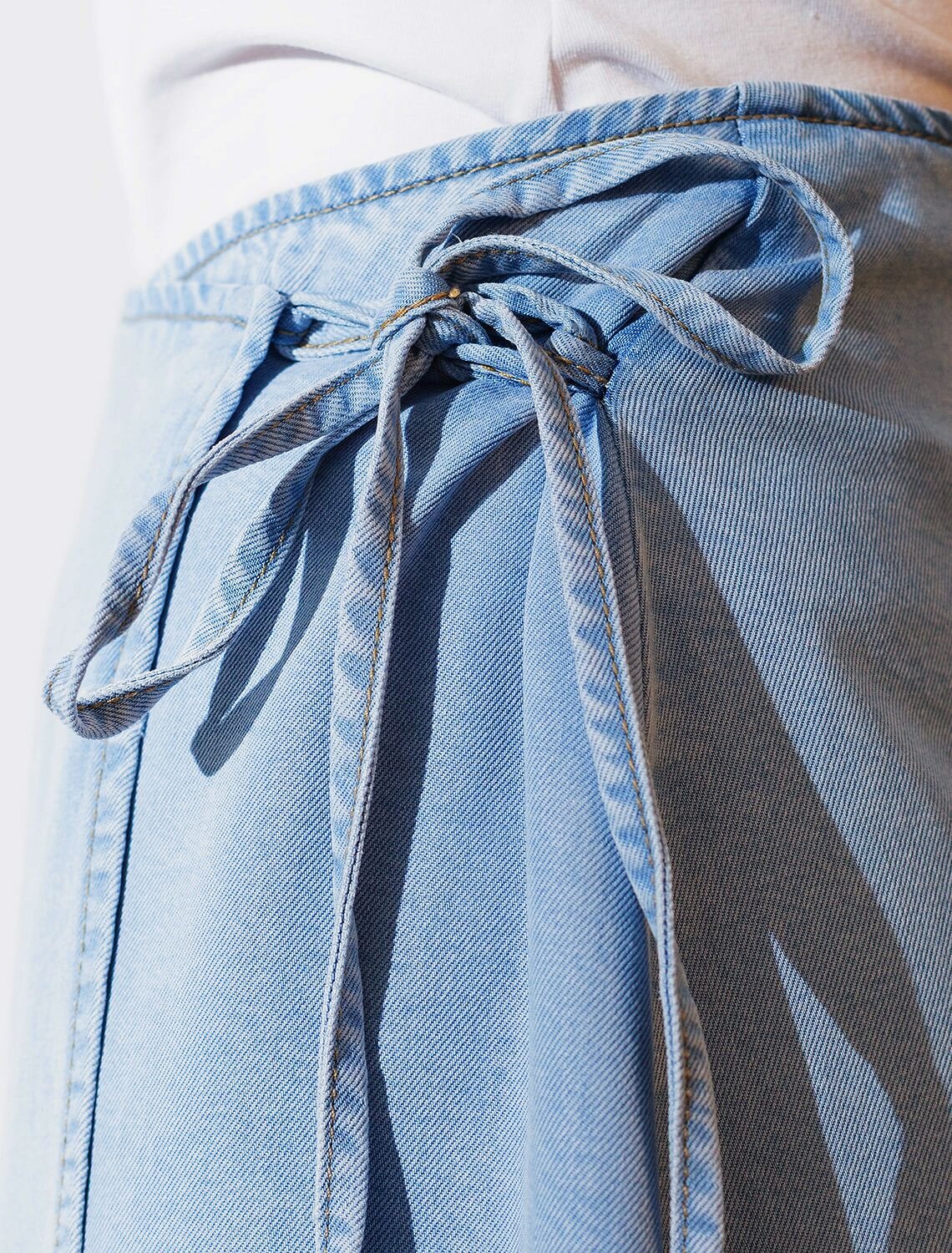 VILATTE Юбка 589507 D56.127 светло-голубой