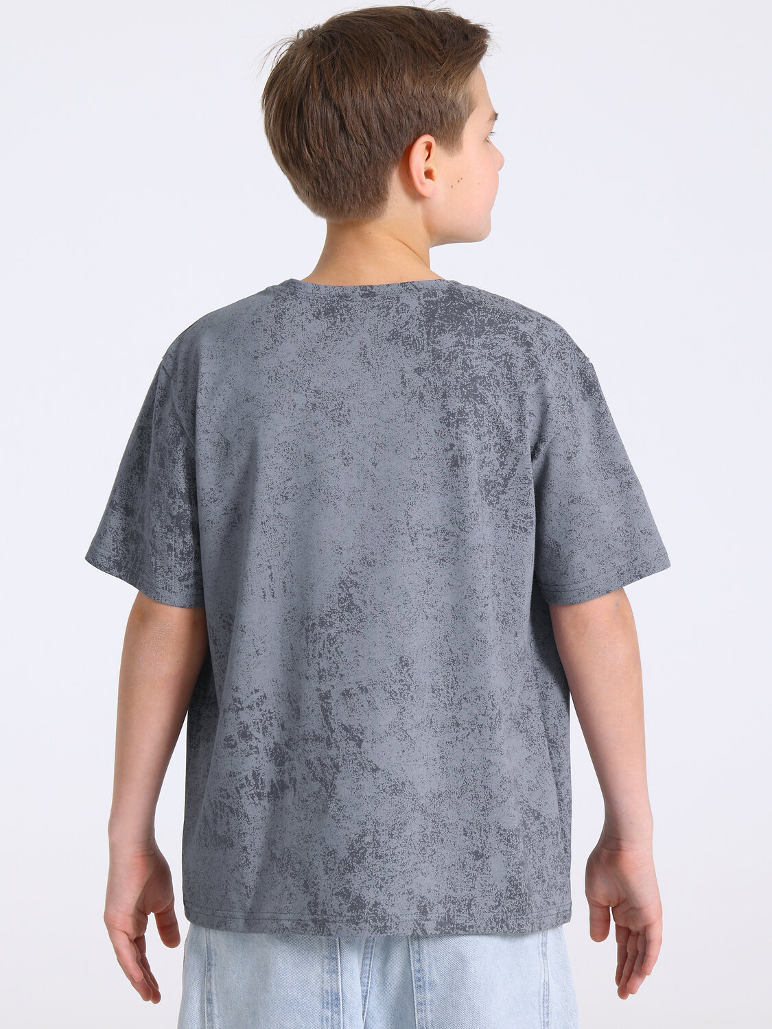 Апрель Футболка 589515 1ПДФК5029001н варенка светло-серый