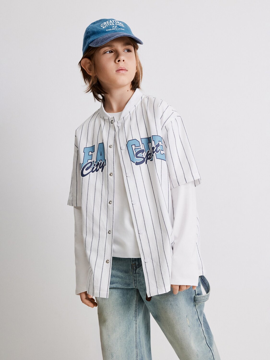 Acoola Сорочка 589542 20110290086 сине-белая полоска