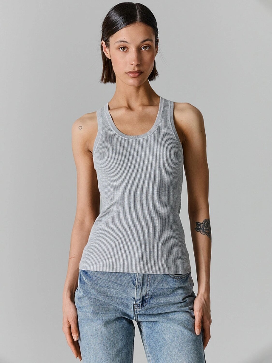 MARK FORMELLE Блуза 589581 112554 серый меланж