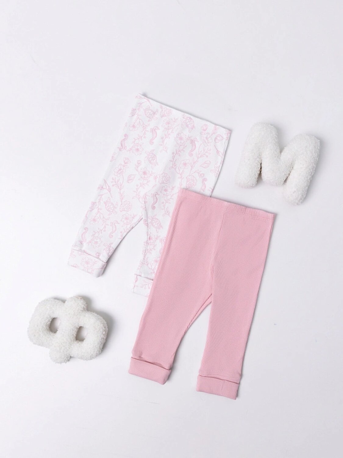 MARK FORMELLE Брюки 589586 85122-2 ракушки на белом +розовые румяна