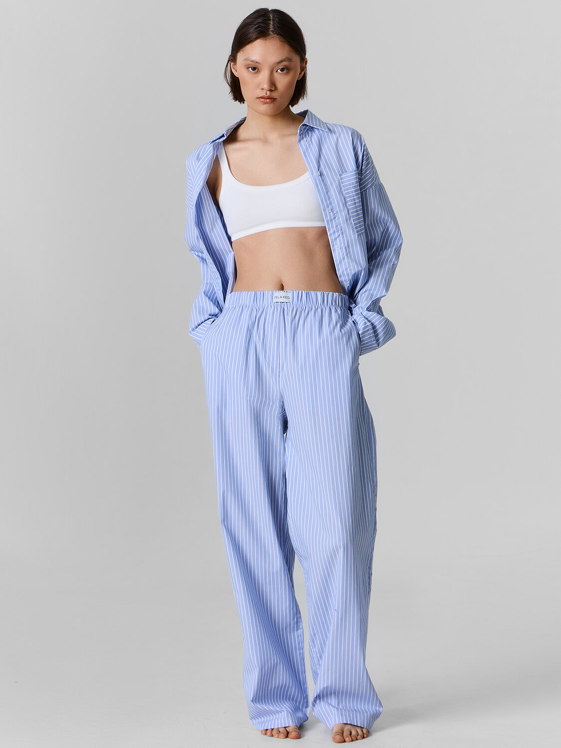 MARK FORMELLE Брюки 589589 532524 св.голубая полоска