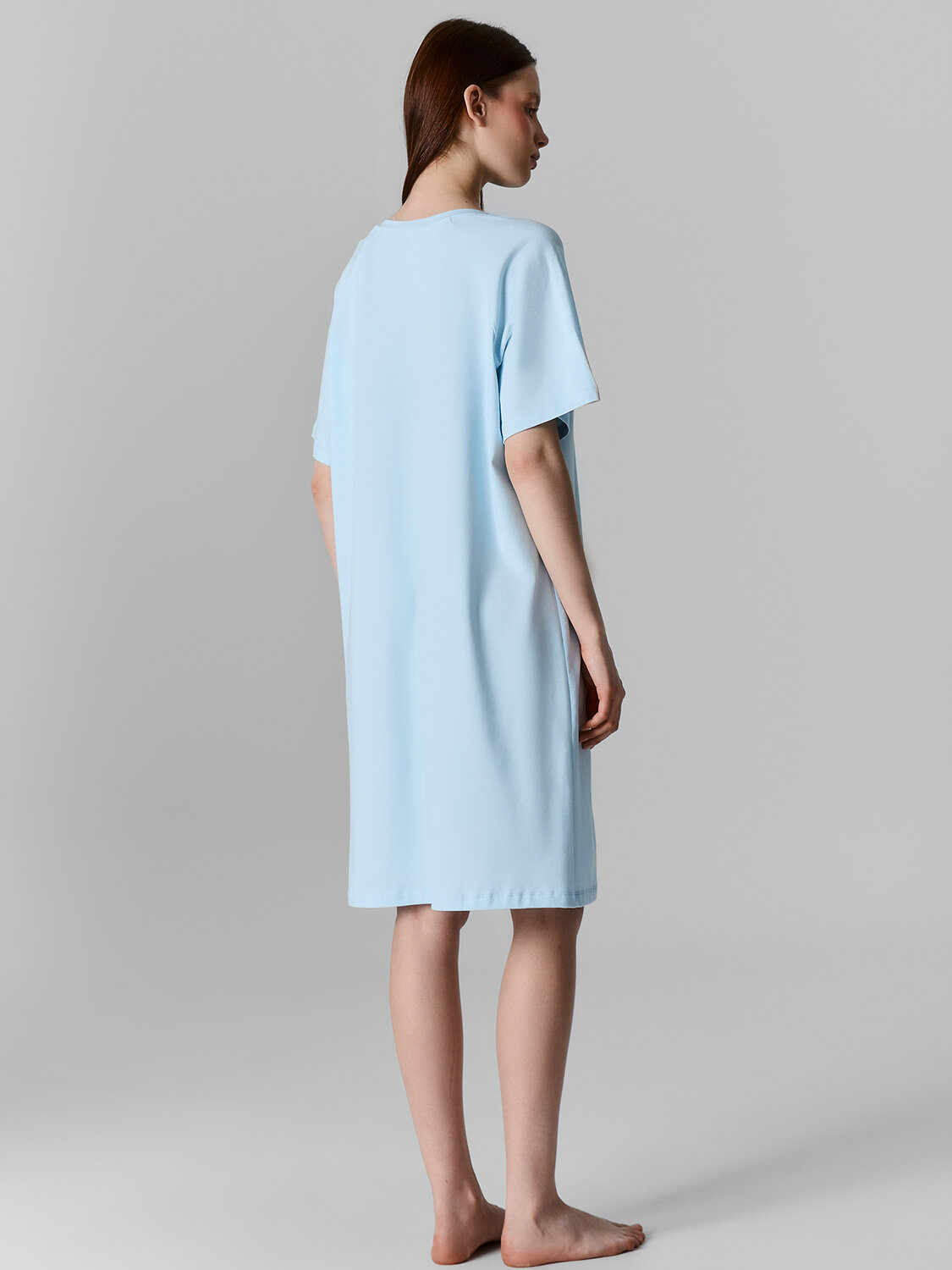 MARK FORMELLE Сорочка 589624 572385 горошек на голубом