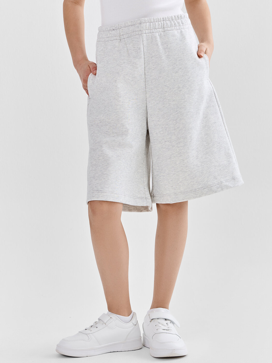 MARK FORMELLE Шорты 589674 137765 серый меланж