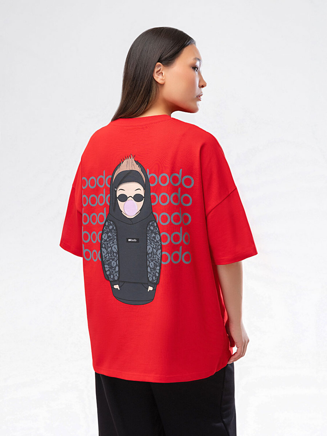 Bodo Футболка 589694 36-138MU красный (черный)