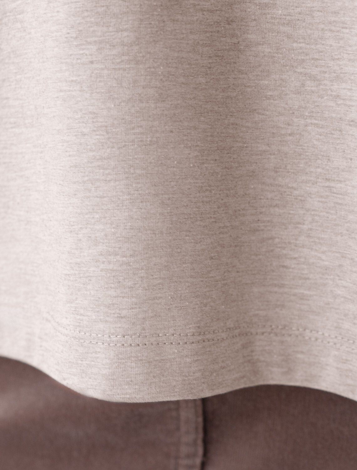 VILATTE Футболка 589704 D49.117 кофейный меланж_inspire