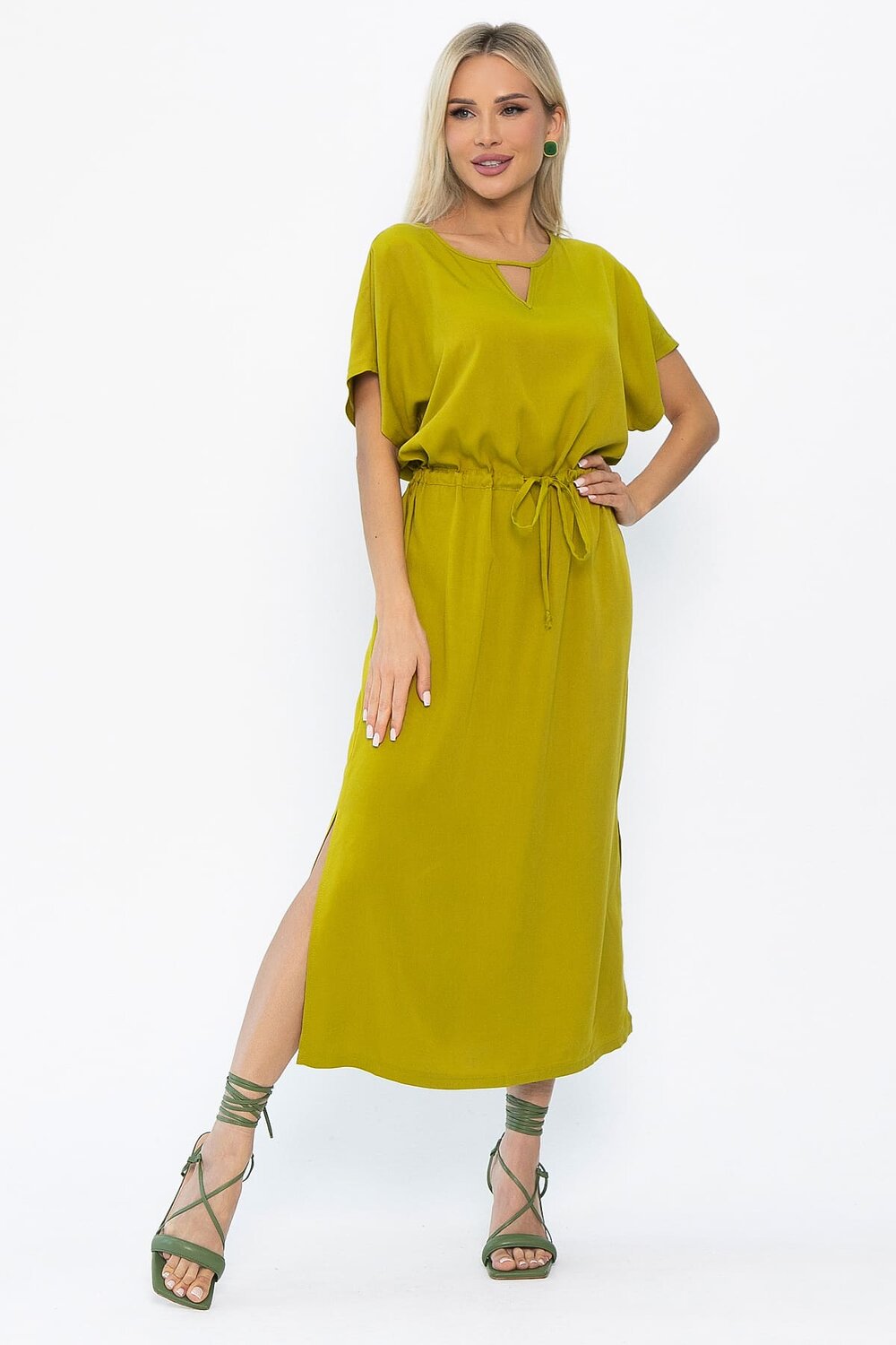 LT Collection Платье 589708 П15346-5М оливковый