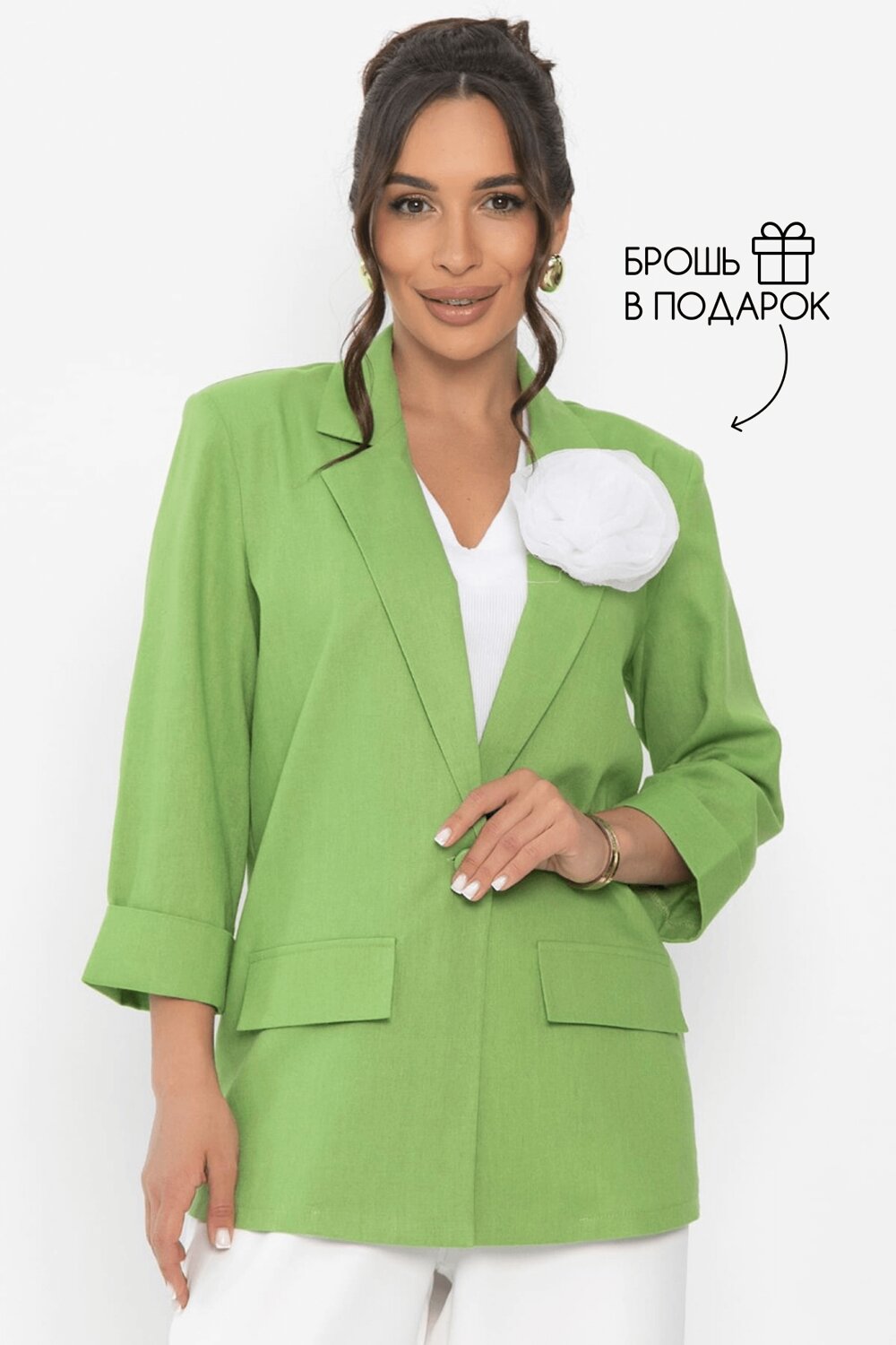 LT Collection Пиджак 589710 Б15429-7М зеленый