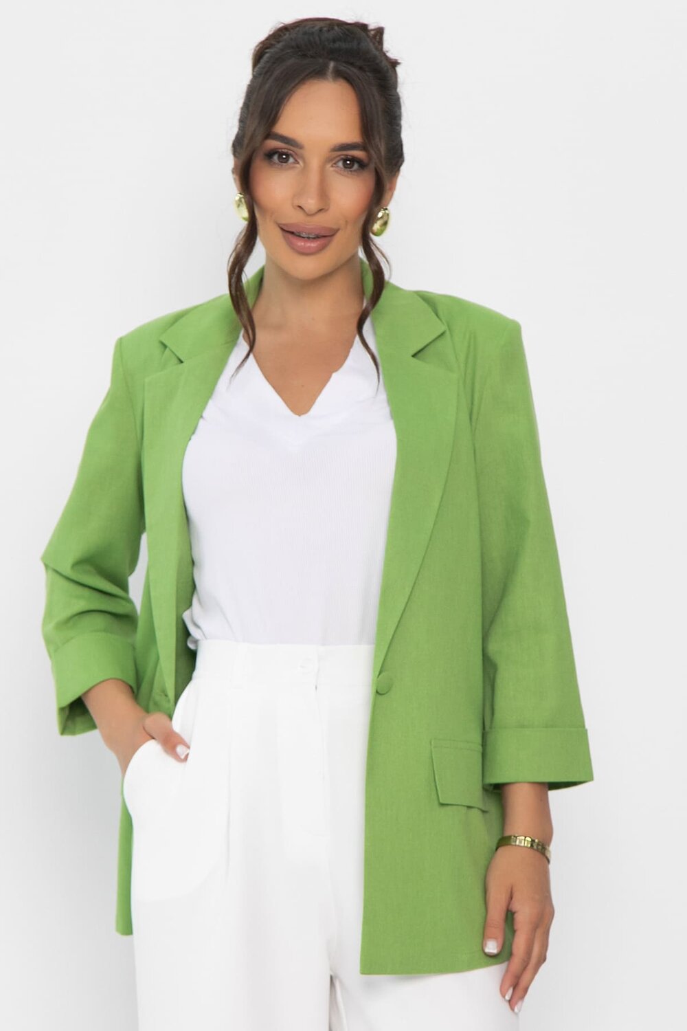 LT Collection Пиджак 589710 Б15429-7М зеленый