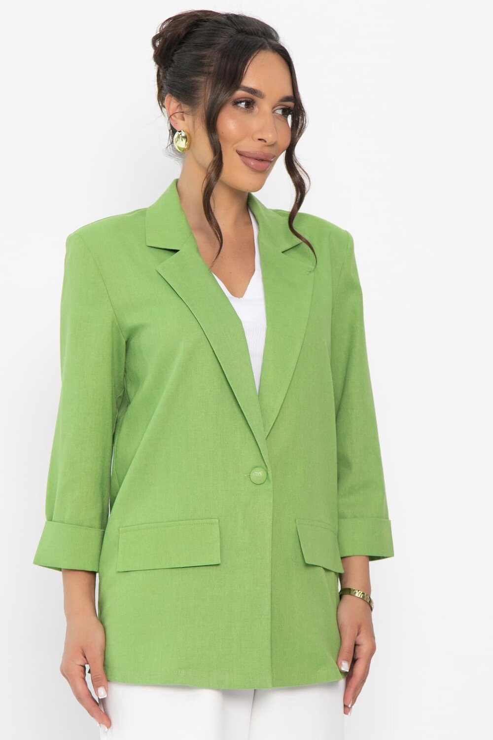 LT Collection Пиджак 589710 Б15429-7М зеленый