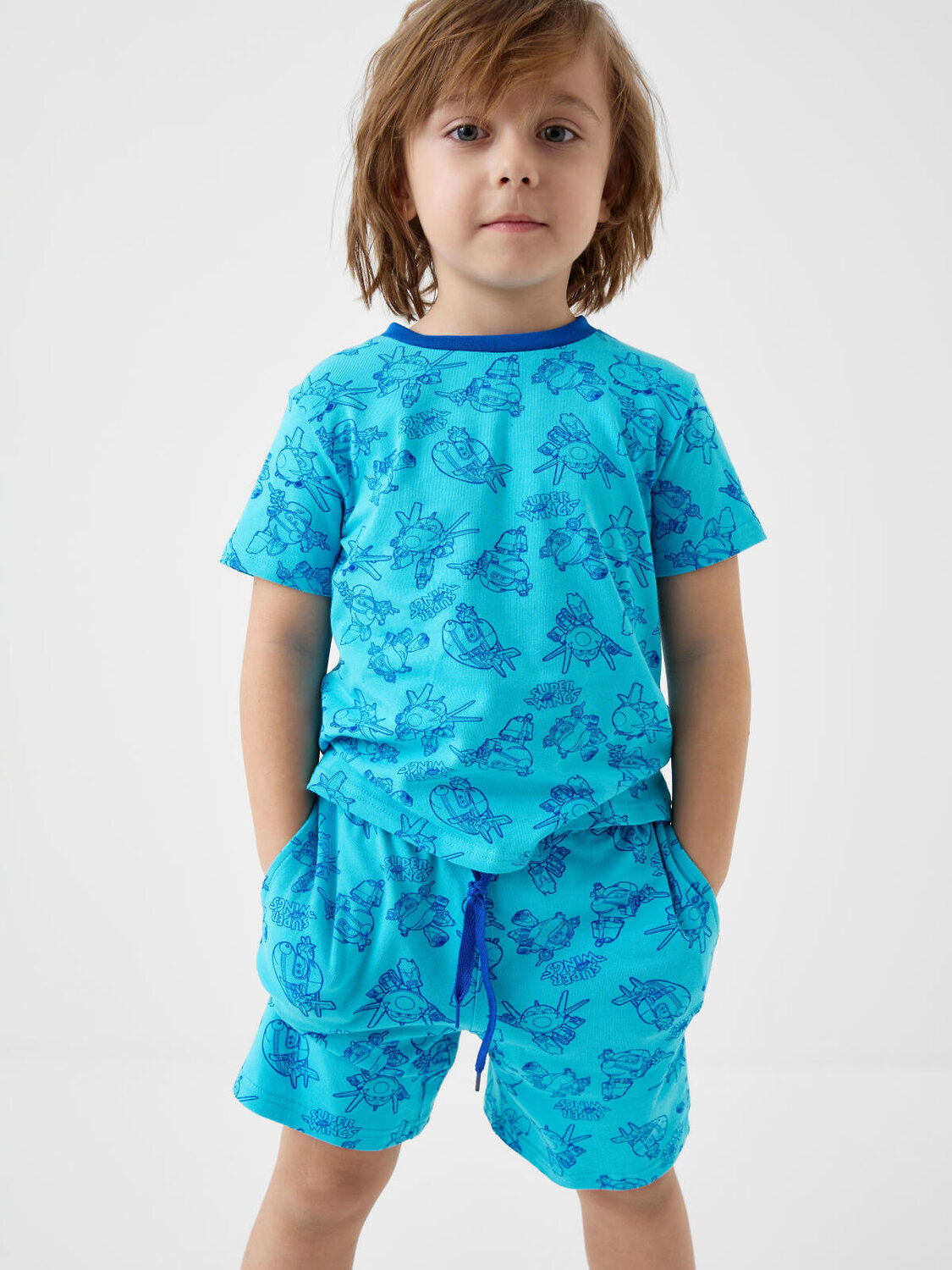 PLAYTODAY Пижама 589814 12632035 тёмно-синий,голубой