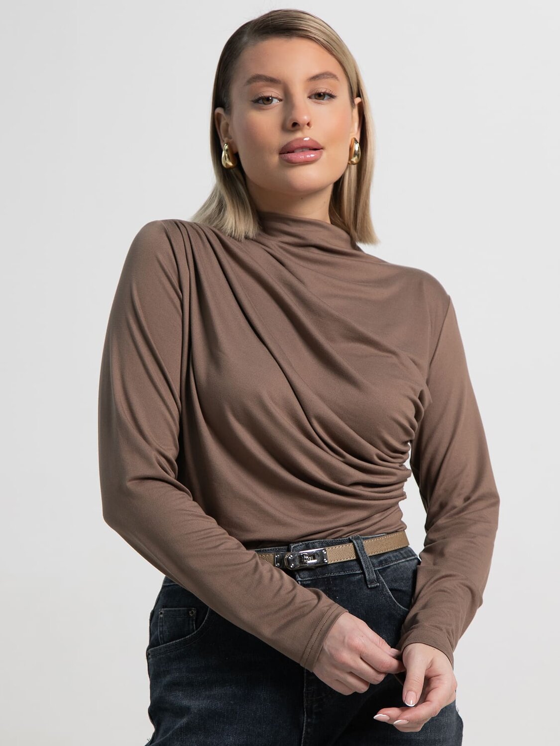 LT Collection Лонгслив 589923 Б15510-7М коричневый