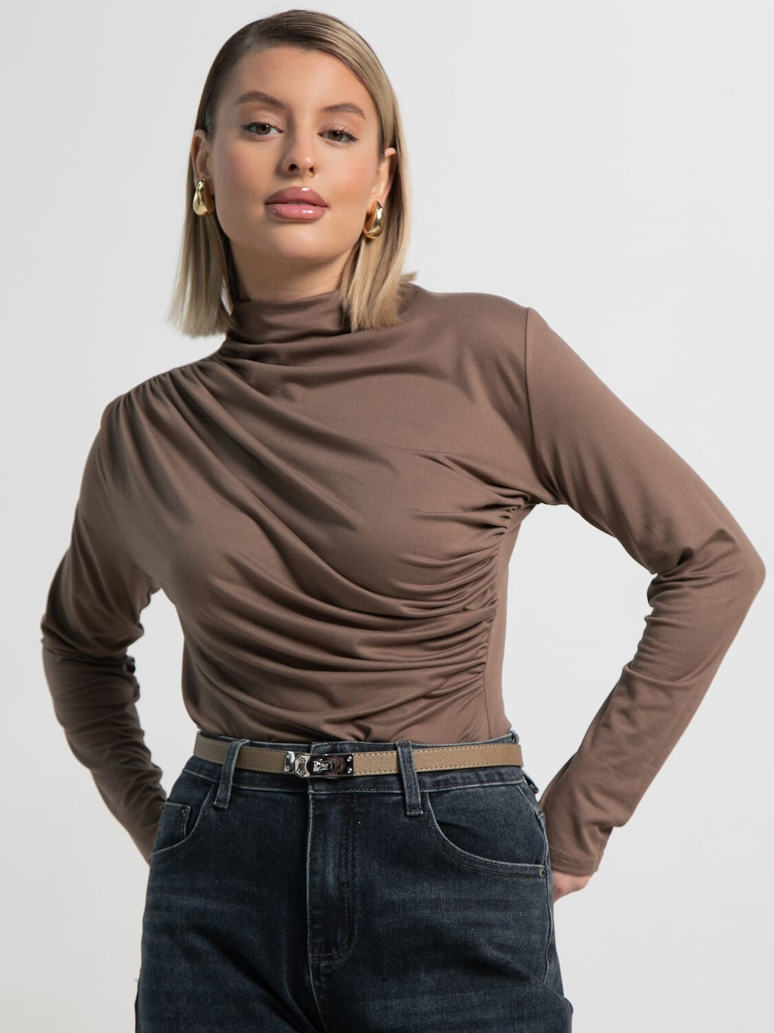 LT Collection Лонгслив 589923 Б15510-7М коричневый