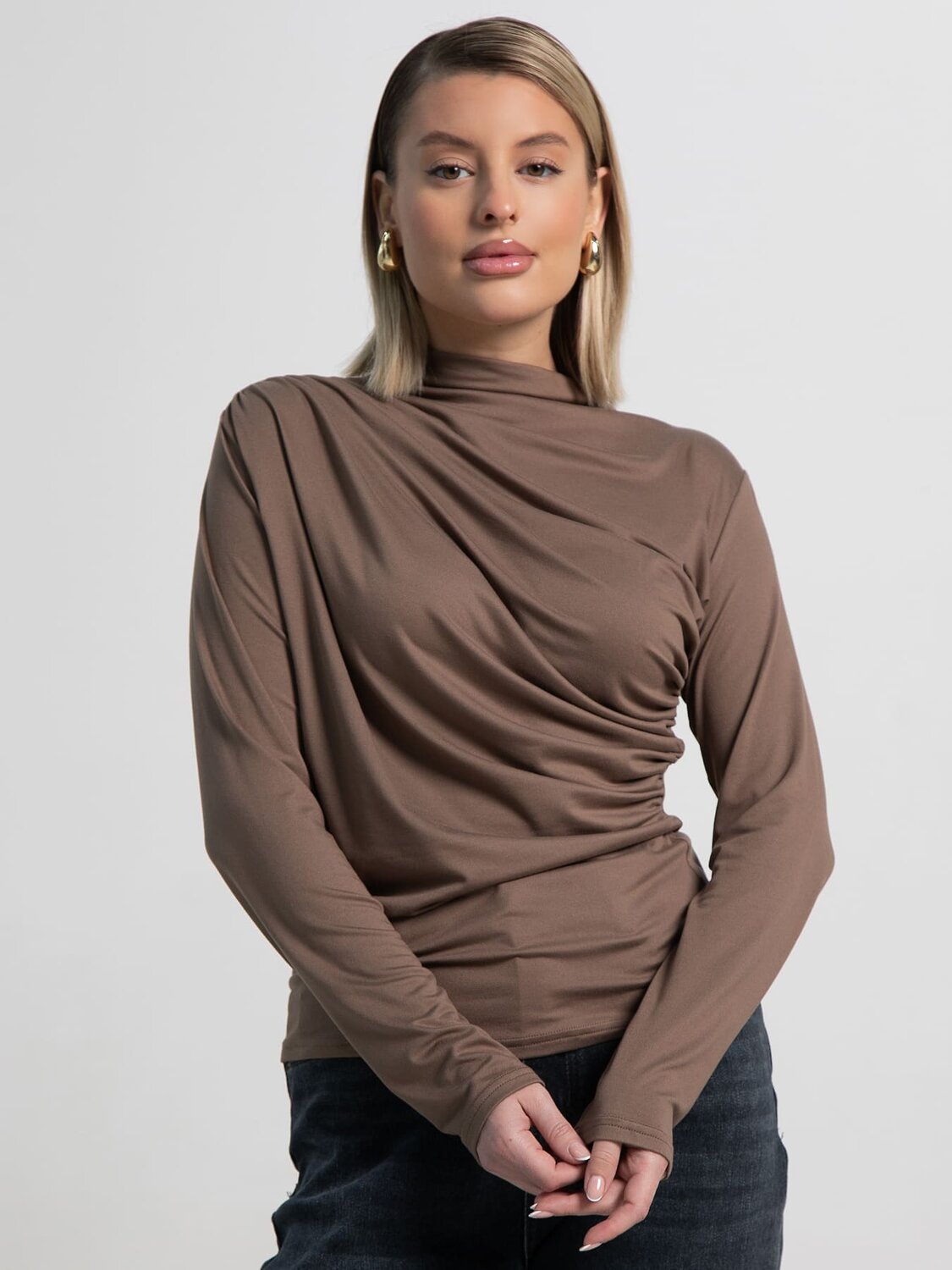 LT Collection Лонгслив 589923 Б15510-7М коричневый