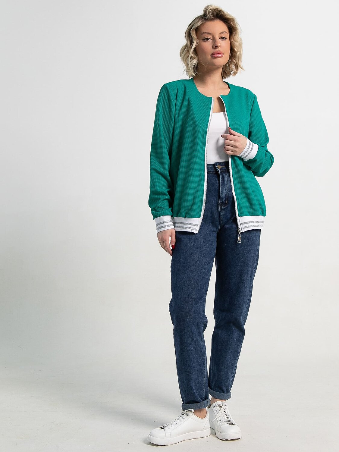 LT Collection Бомбер 589929 Б15407-7М зеленый