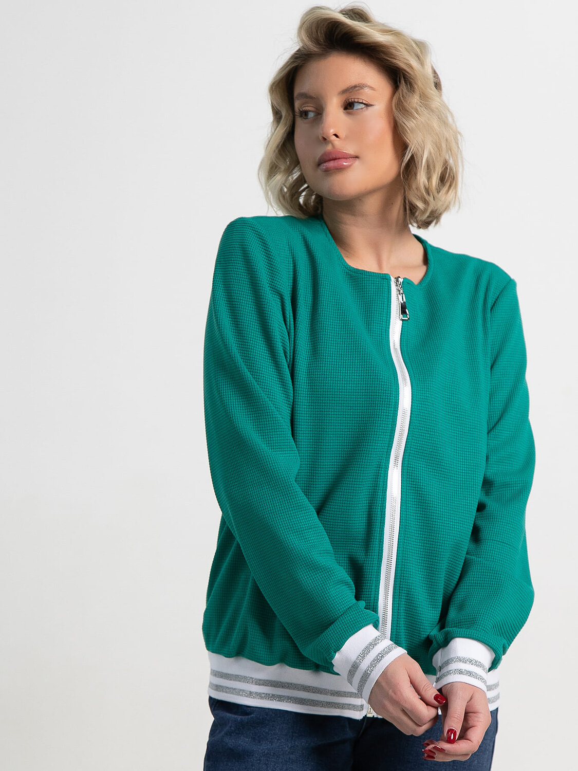 LT Collection Бомбер 589929 Б15407-7М зеленый