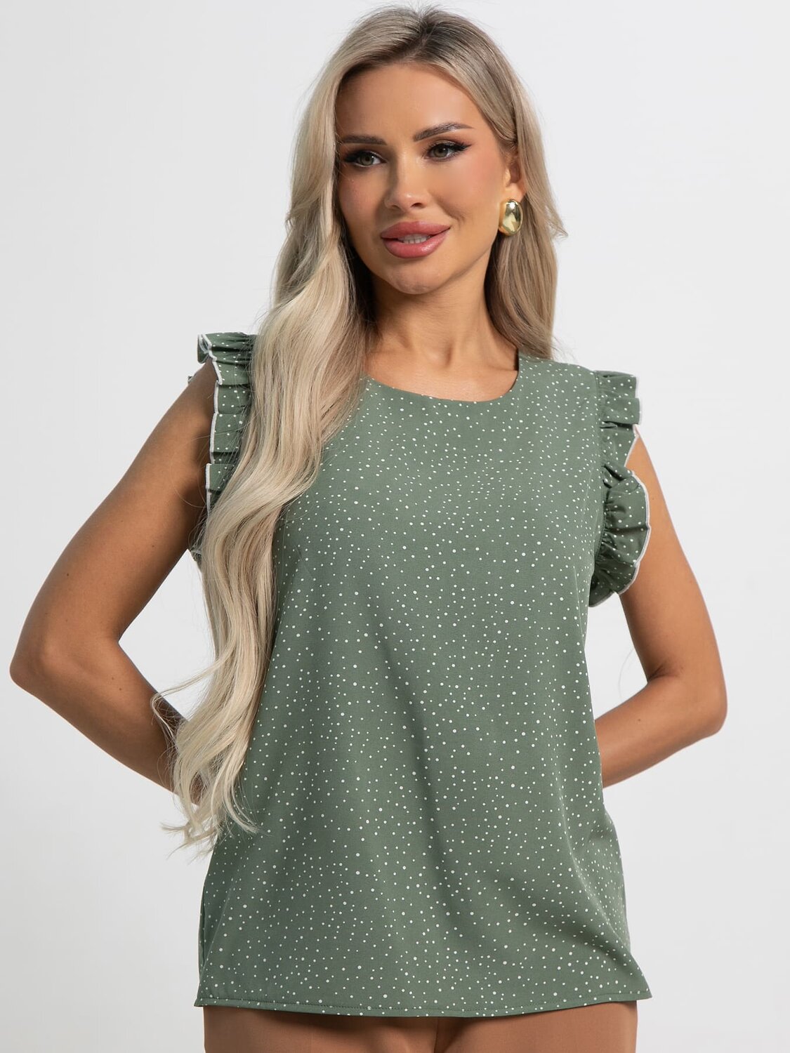 LT Collection Блуза 589930 Б15402-50М зеленый