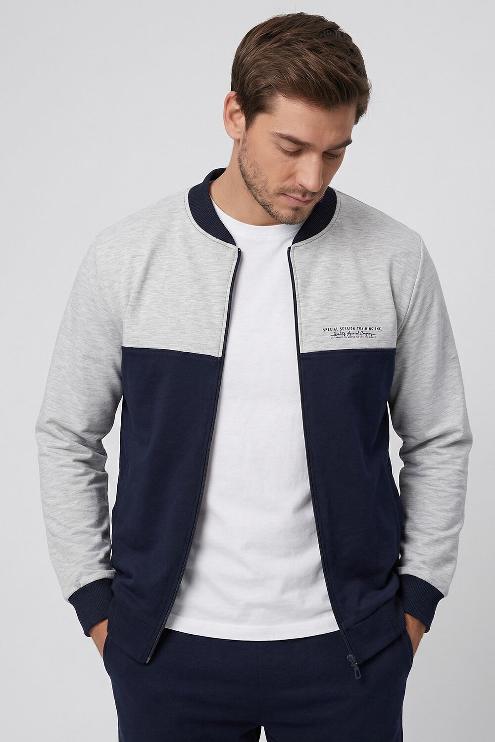 Lika Dress Костюм 589940 10675 Серый/Т.синий