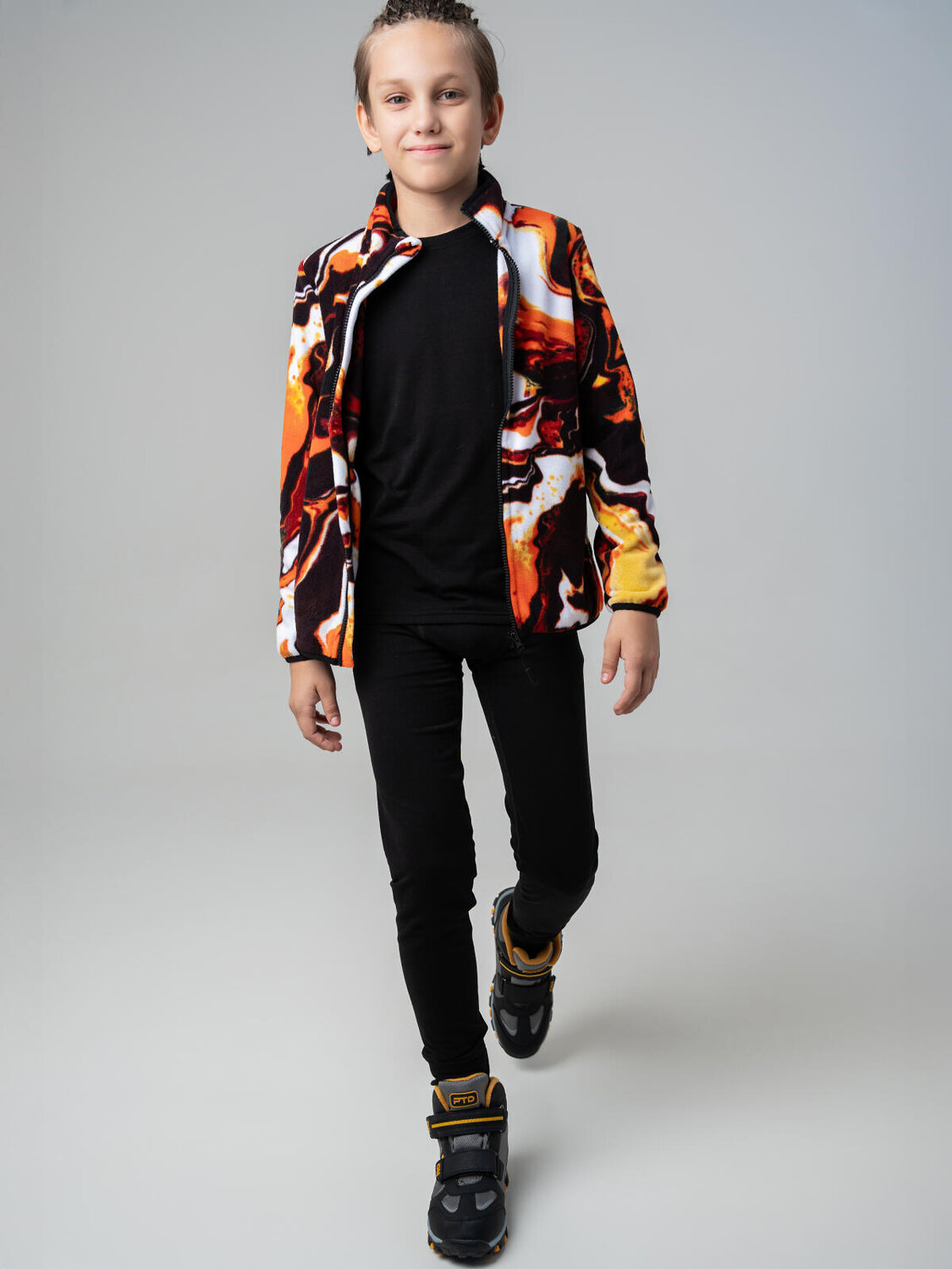 PLAYTODAY Ботинки 589954 32511704 черный,серый,светло-желтый