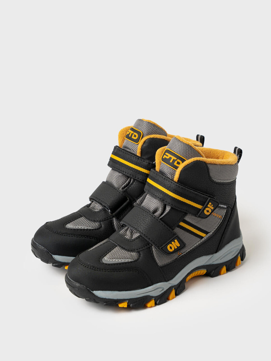 PLAYTODAY Ботинки 589954 32511704 черный,серый,светло-желтый