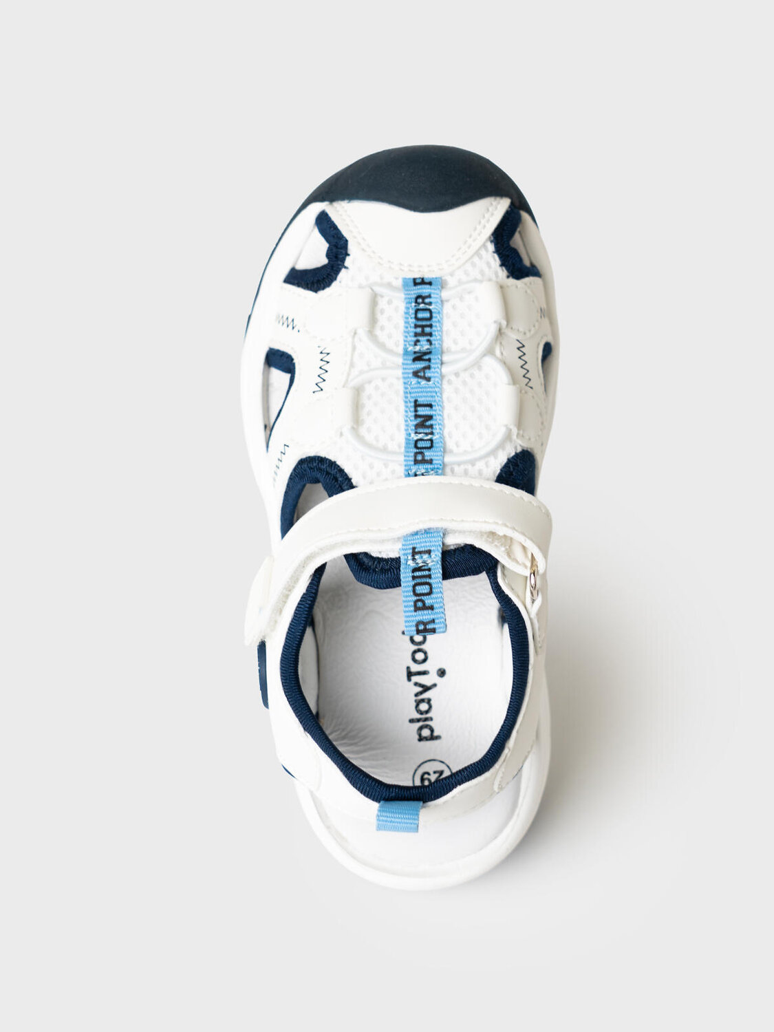 PLAYTODAY Сандалии 590023 12612754 белый,тёмно-синий