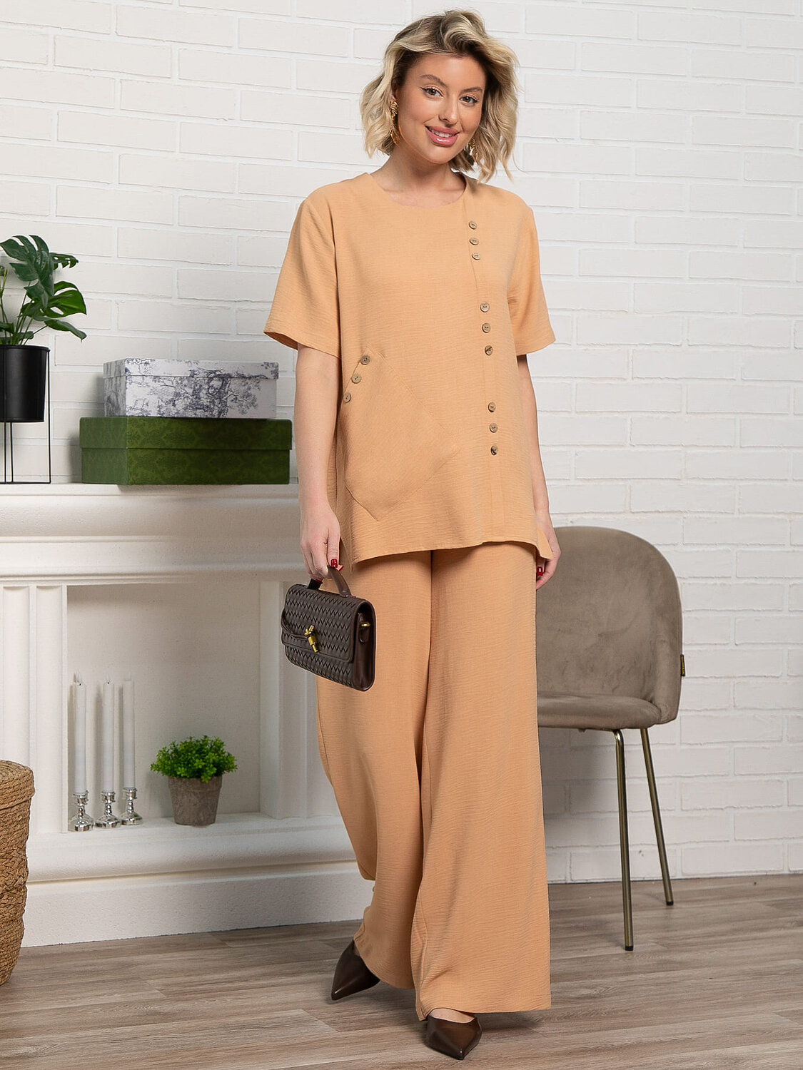 LT Collection Костюм 590044 К15386-8М песочный