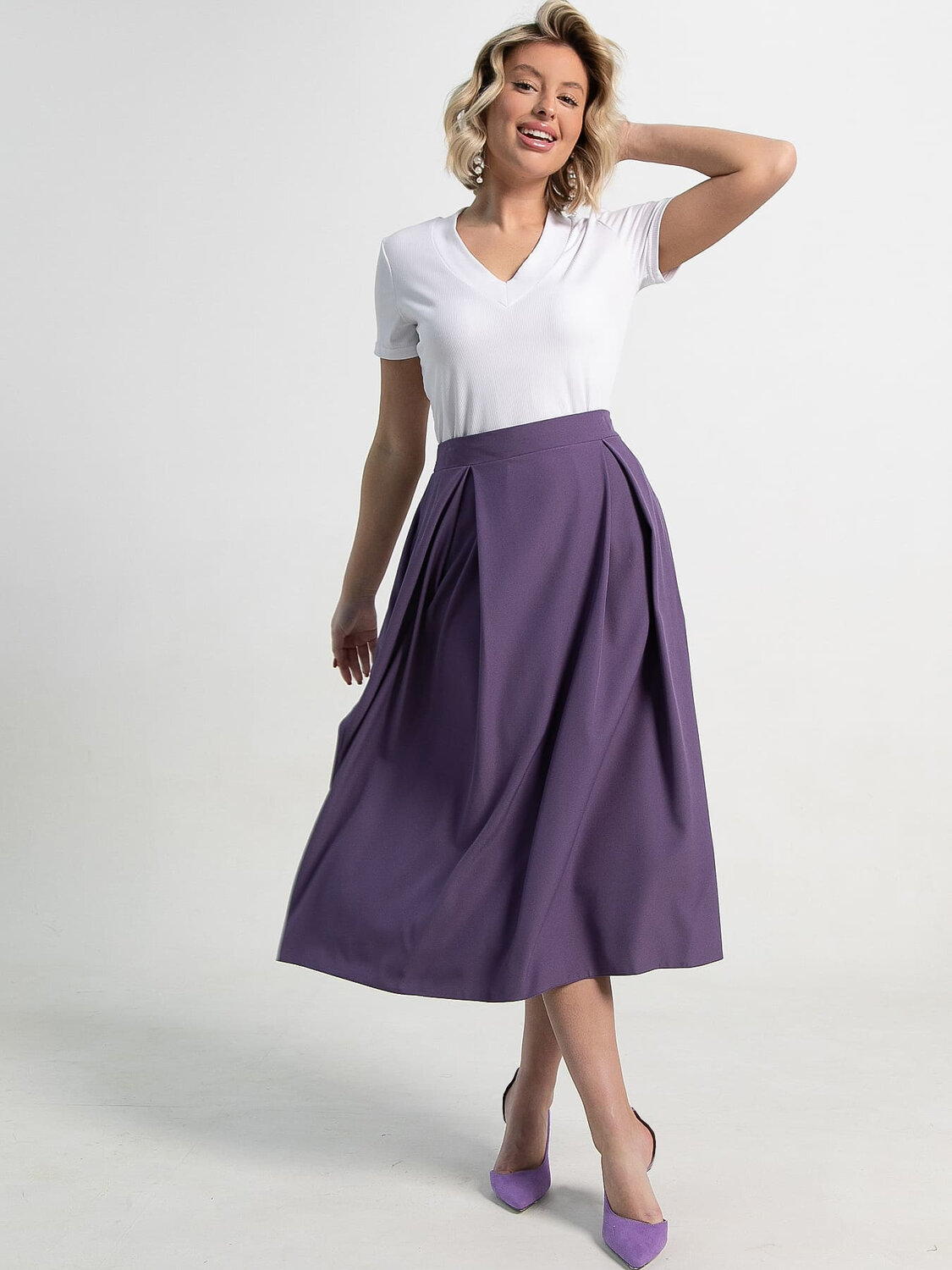 LT Collection Юбка 590049 Ю14389-16М фиолетовый