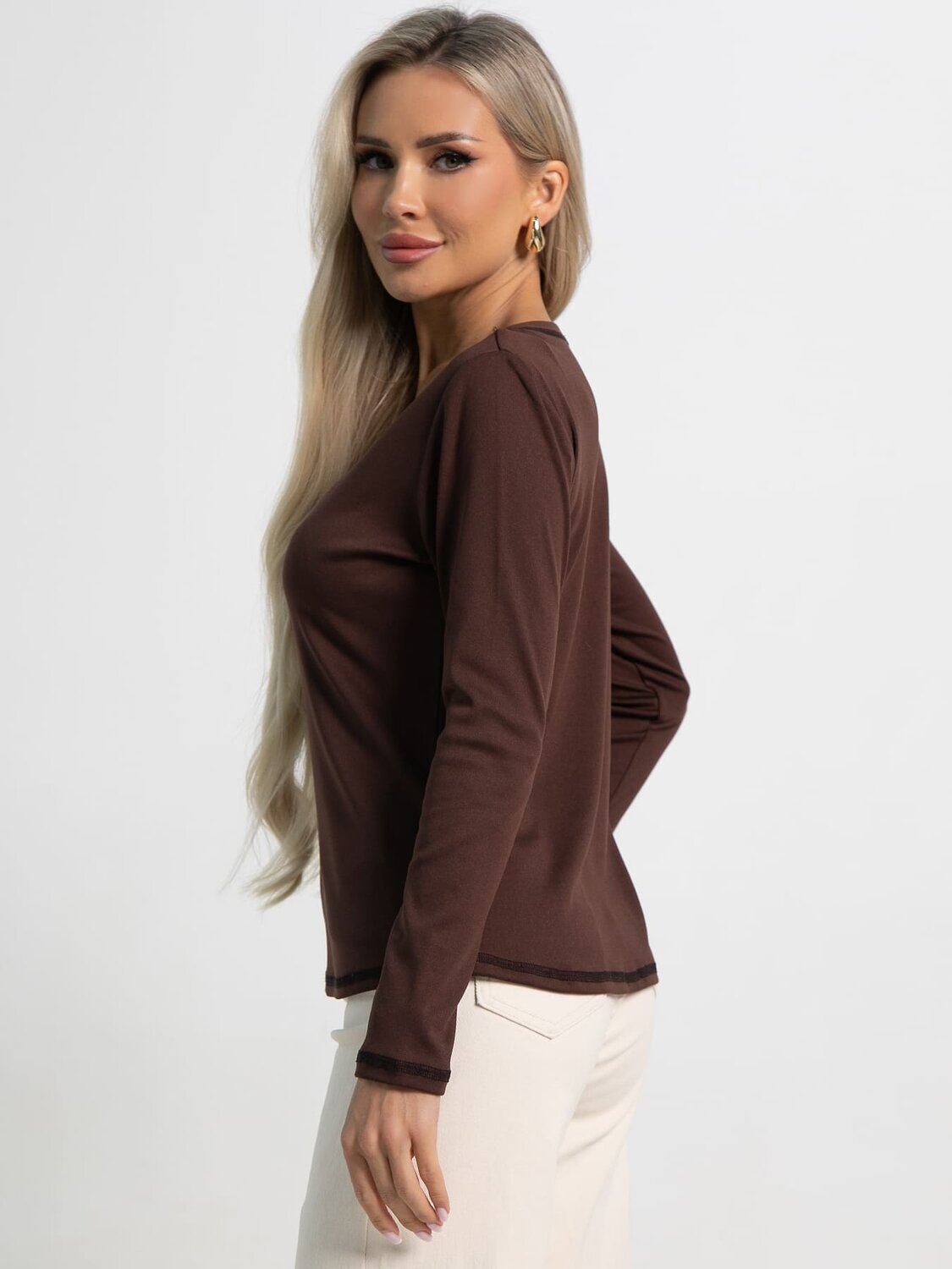 LT Collection Блуза 590052 Б15492-24М коричневый