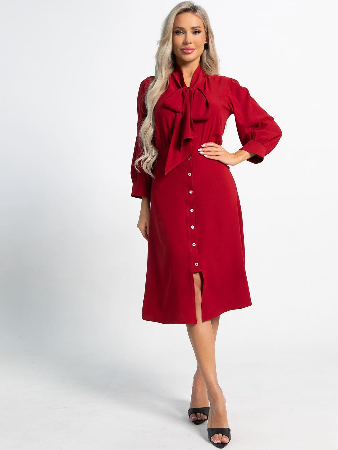 LT Collection Платье 590055 П15494-34М красный