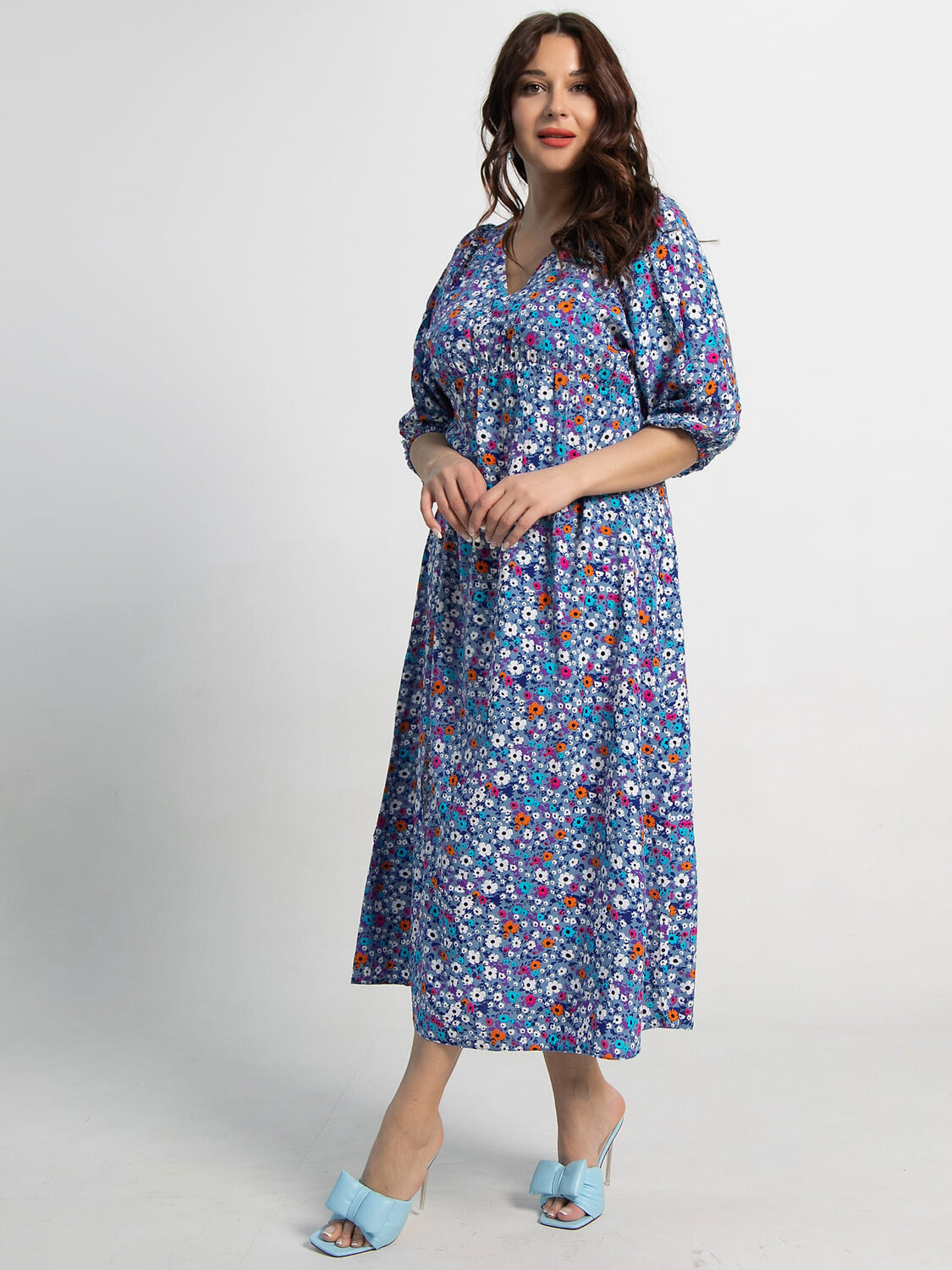 LT Collection Платье 590058 П15501-34М синий