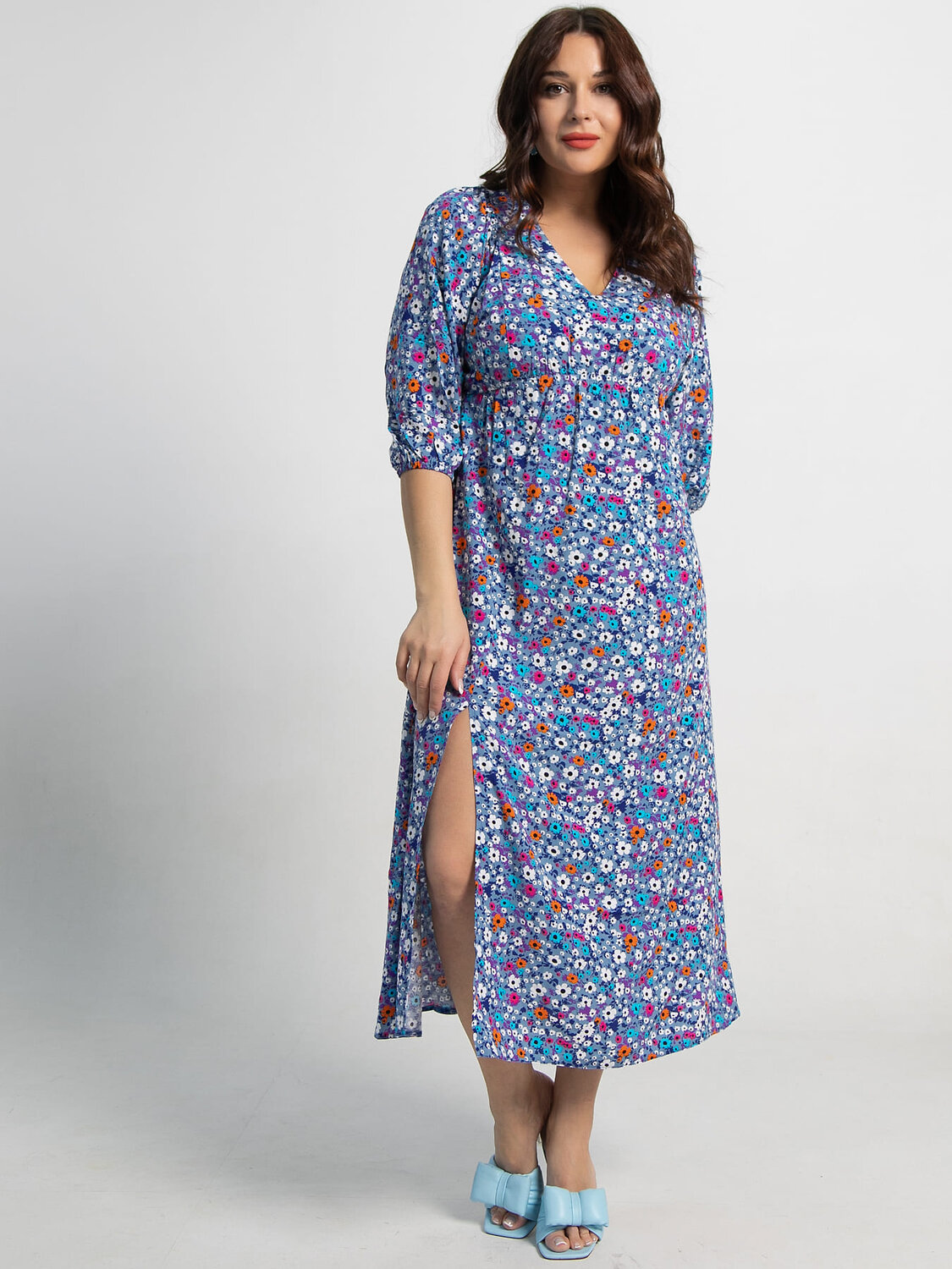 LT Collection Платье 590058 П15501-34М синий