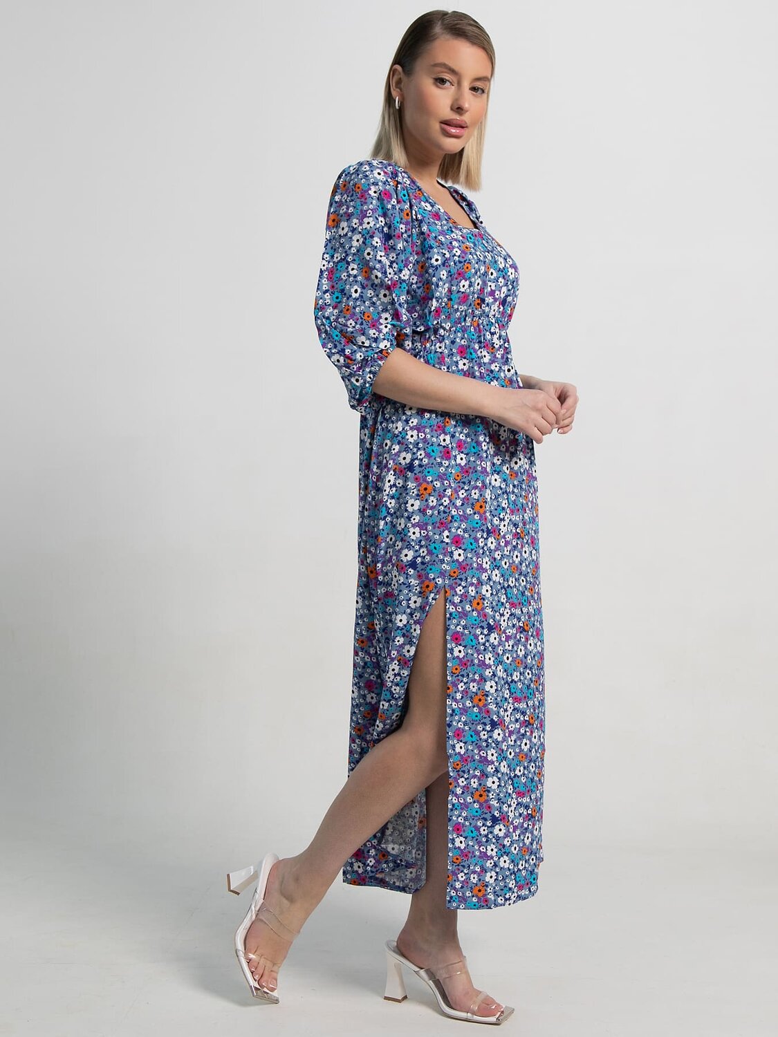 LT Collection Платье 590058 П15501-34М синий