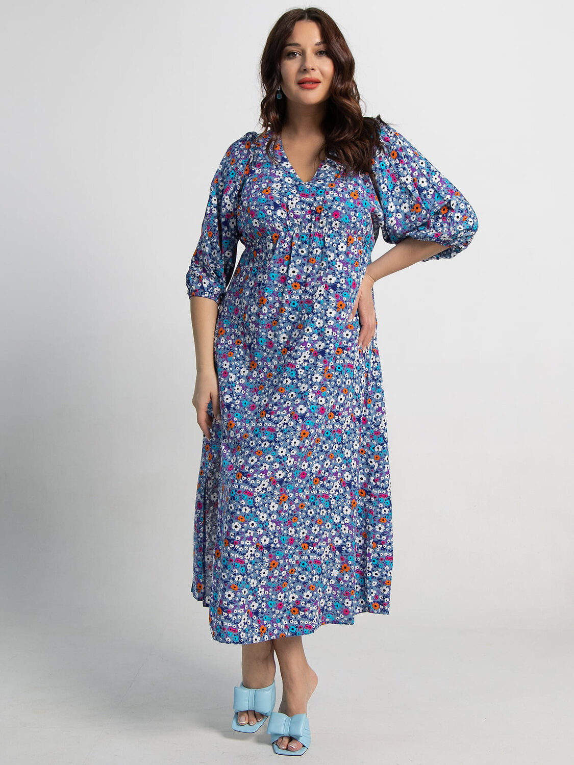 LT Collection Платье 590058 П15501-34М синий