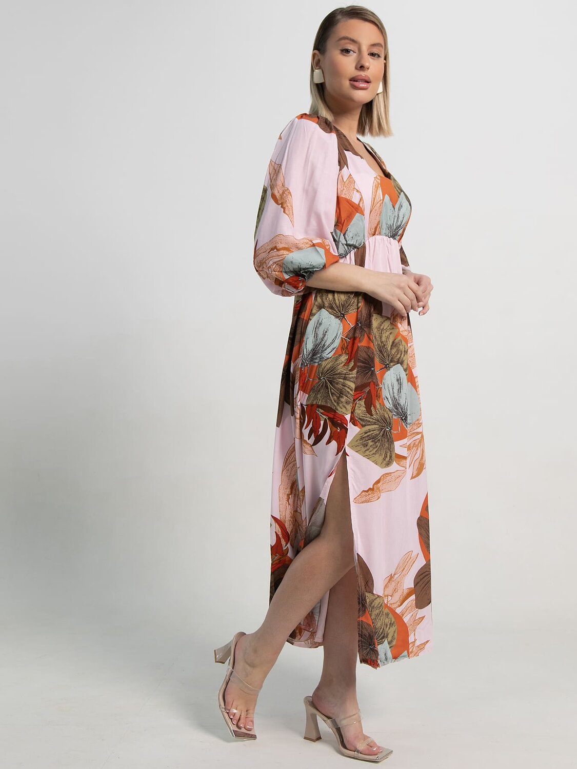 LT Collection Платье 590059 П15502-34М розовый/хаки