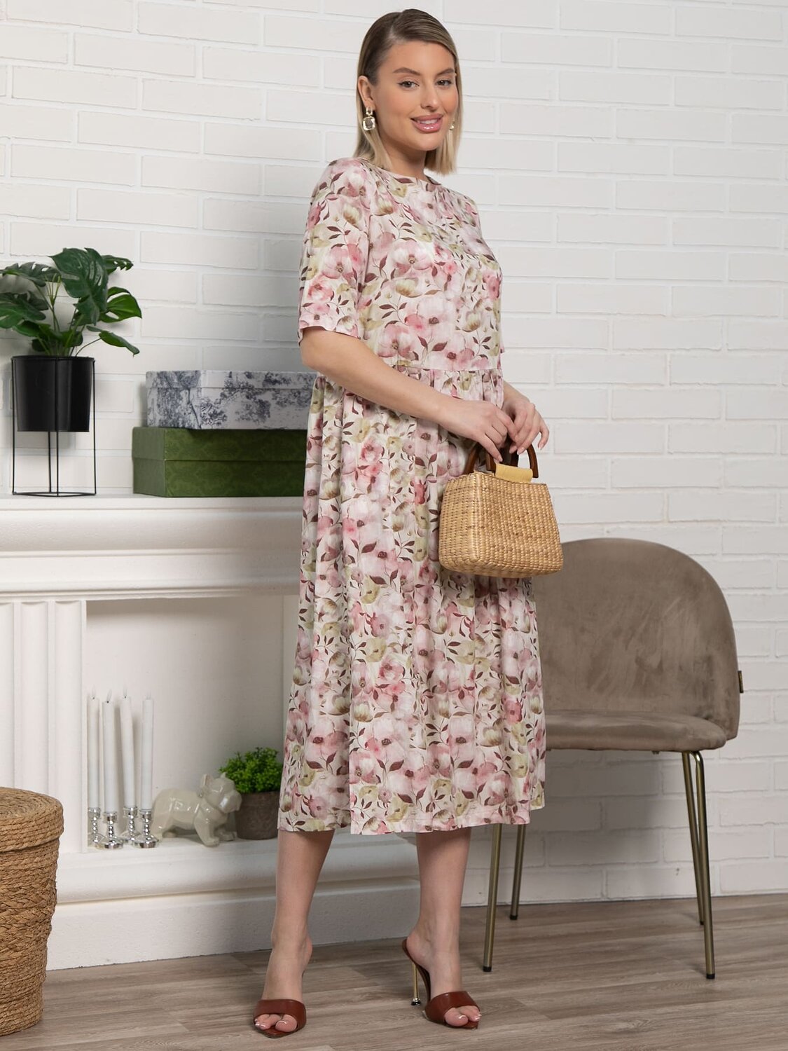 LT Collection Платье 590061 П15516-25М розовый