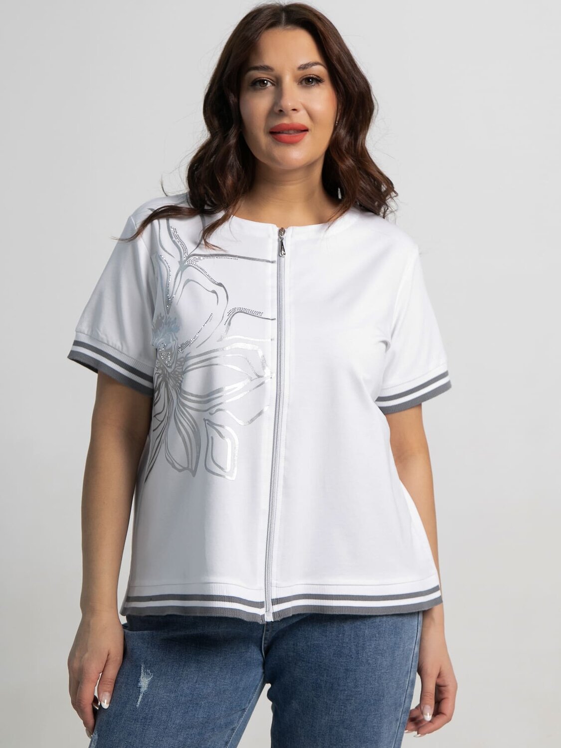 LT Collection Блуза 590065 Б15533-20М белый