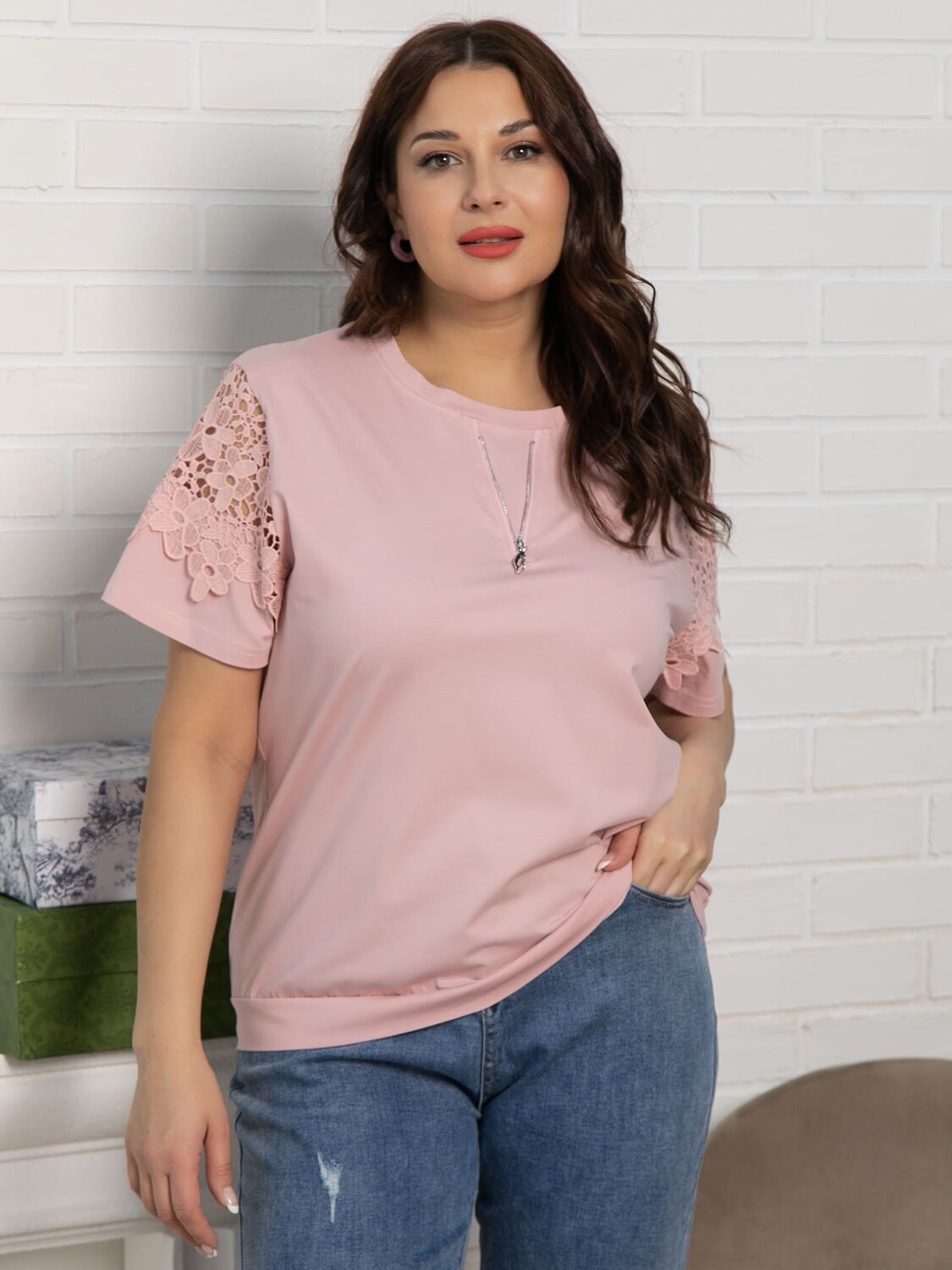 LT Collection Блуза 590067 Б15540-4М розовый