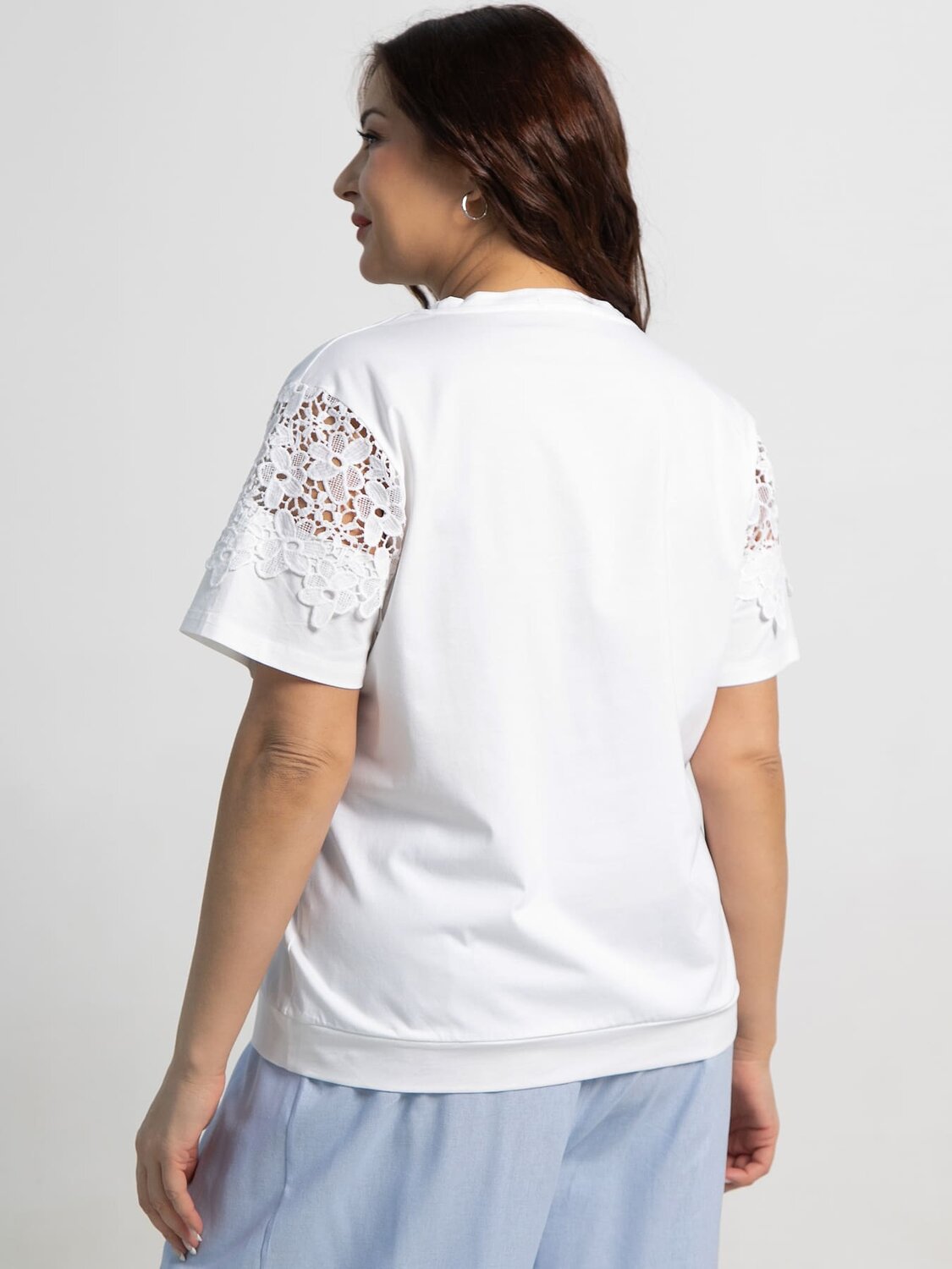 LT Collection Блуза 590068 Б15539-4М белый