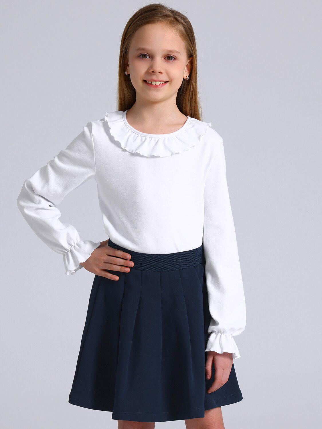 Апрель Блузка 590087 1ДДБД5034067 белый