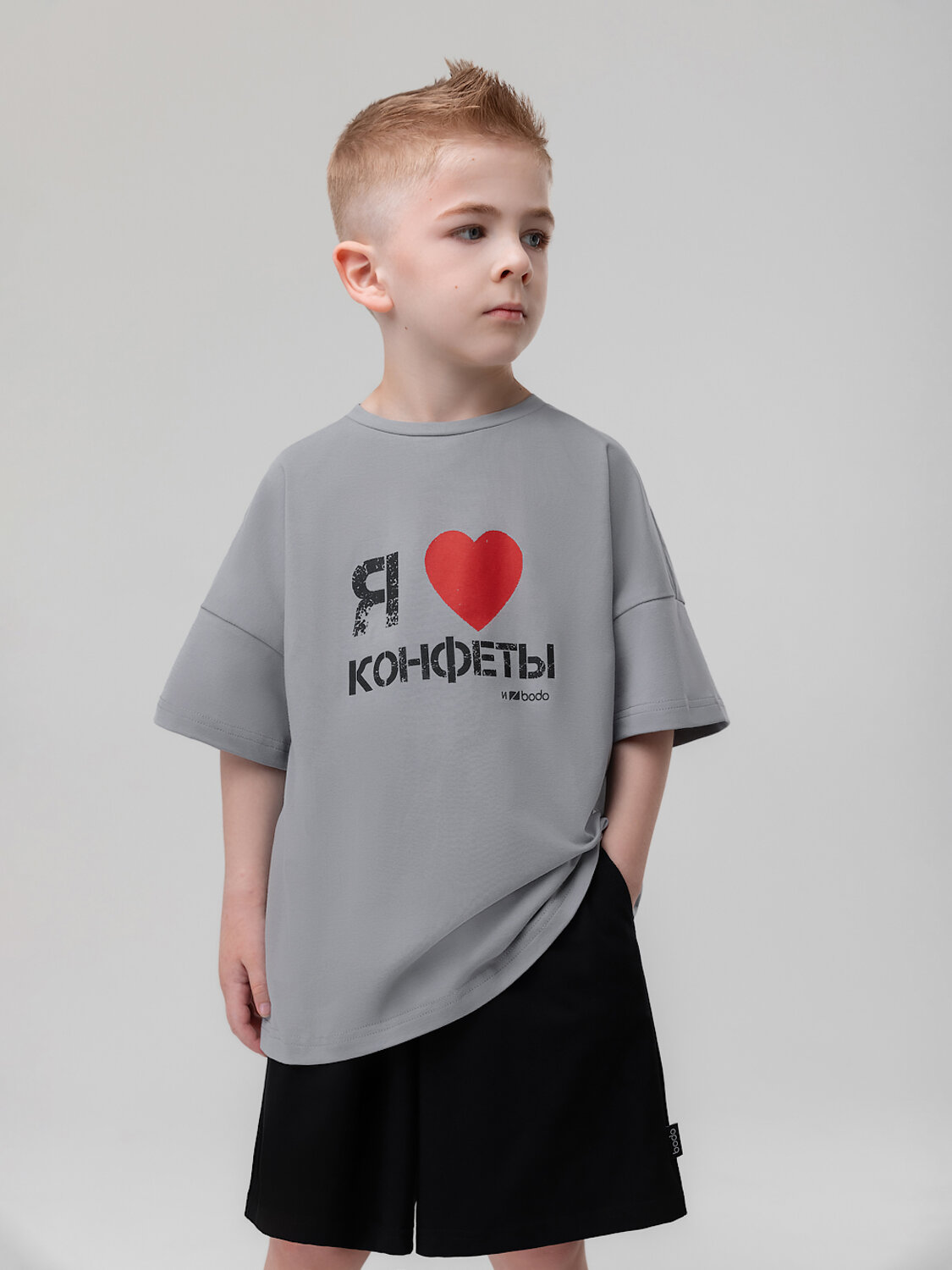 Bodo Футболка 590125 4-475MU светло-серый