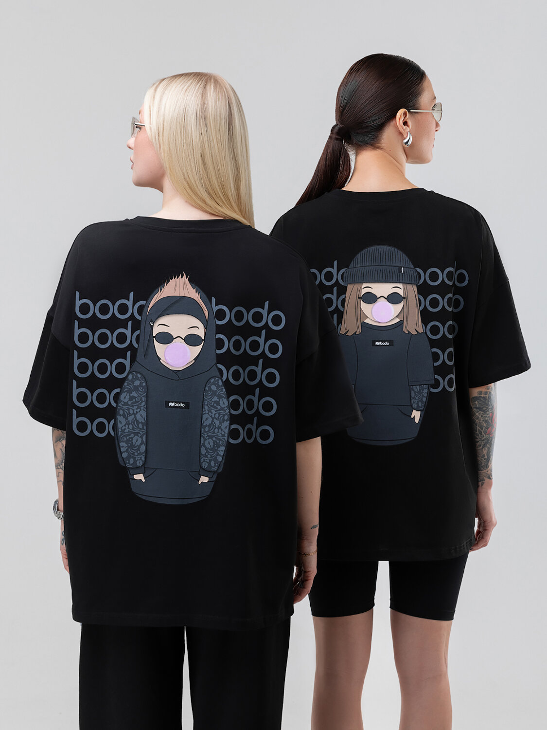 Bodo Футболка 590127 36-138MU черный (серый)