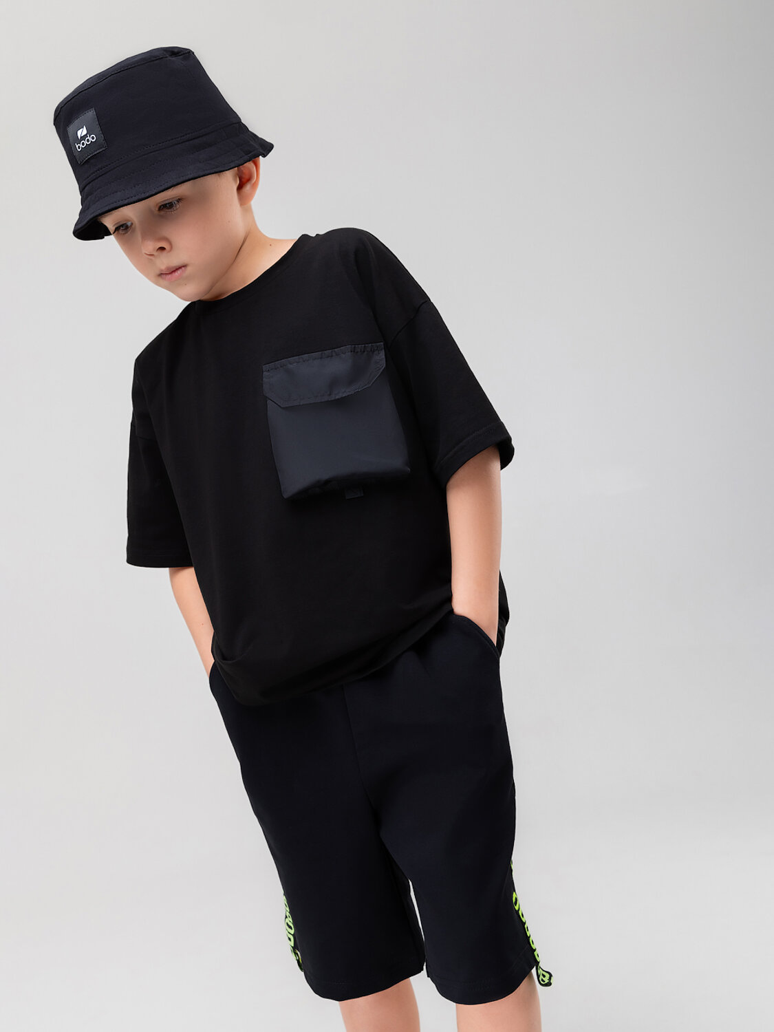 Bodo Шорты 590140 8-64МU черный (лимонный)