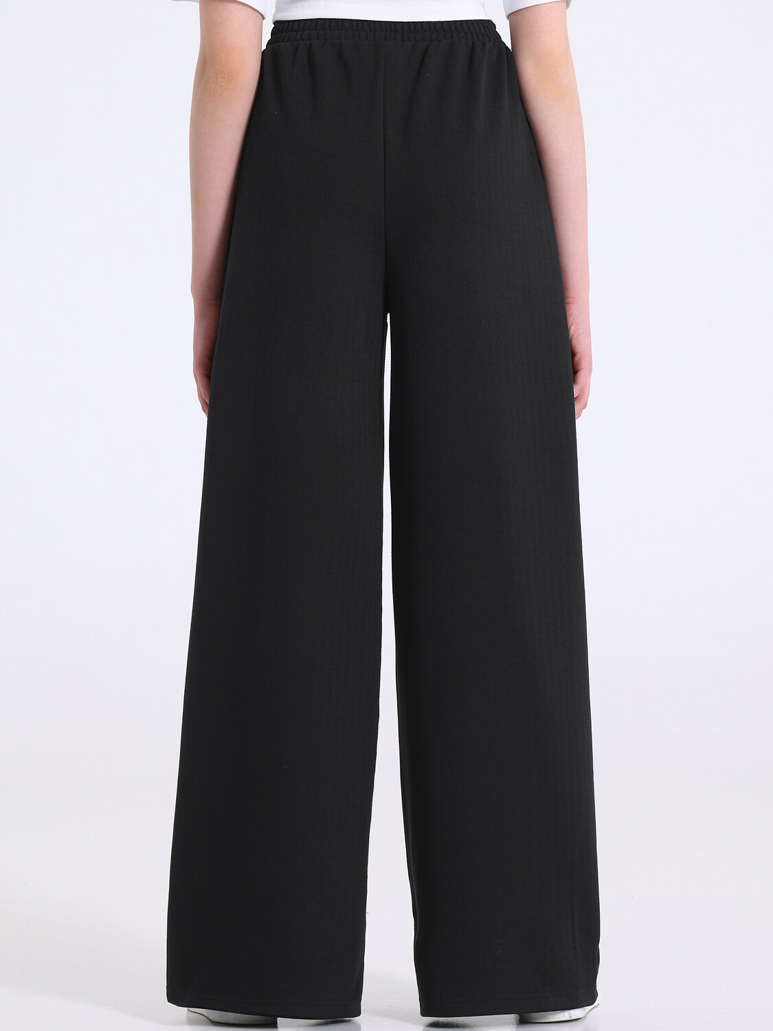 Апрель Брюки 590155 1ДББ4481176 твид елочка черный