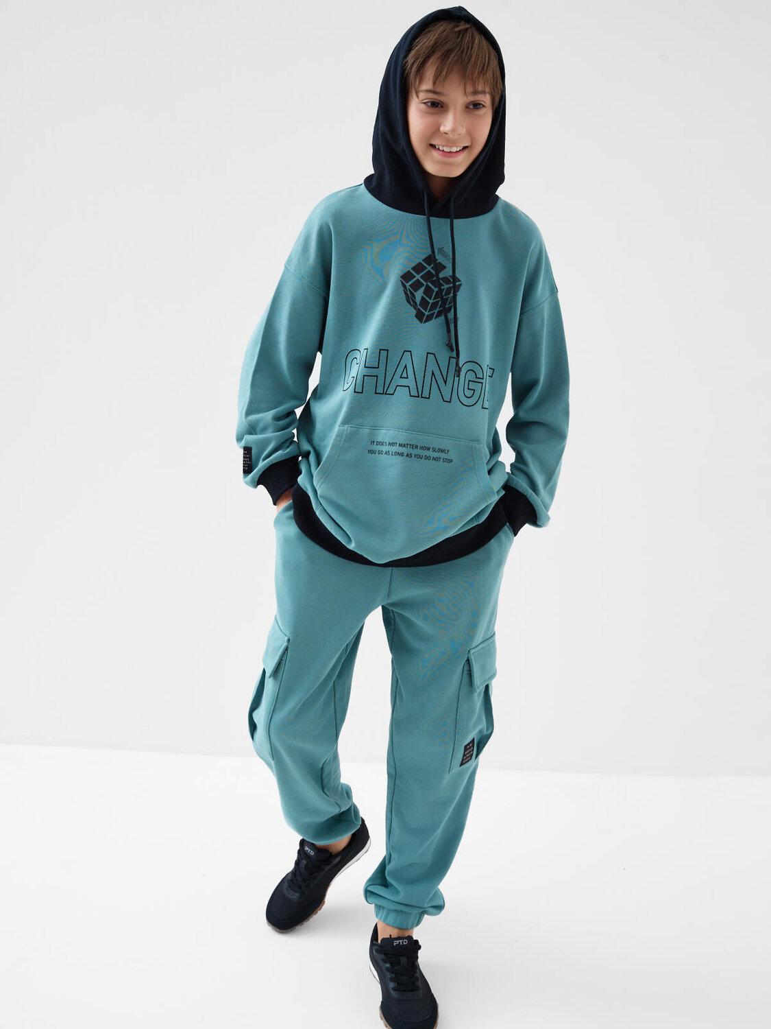 PLAYTODAY Толстовка 590169 12611099 бирюзовый