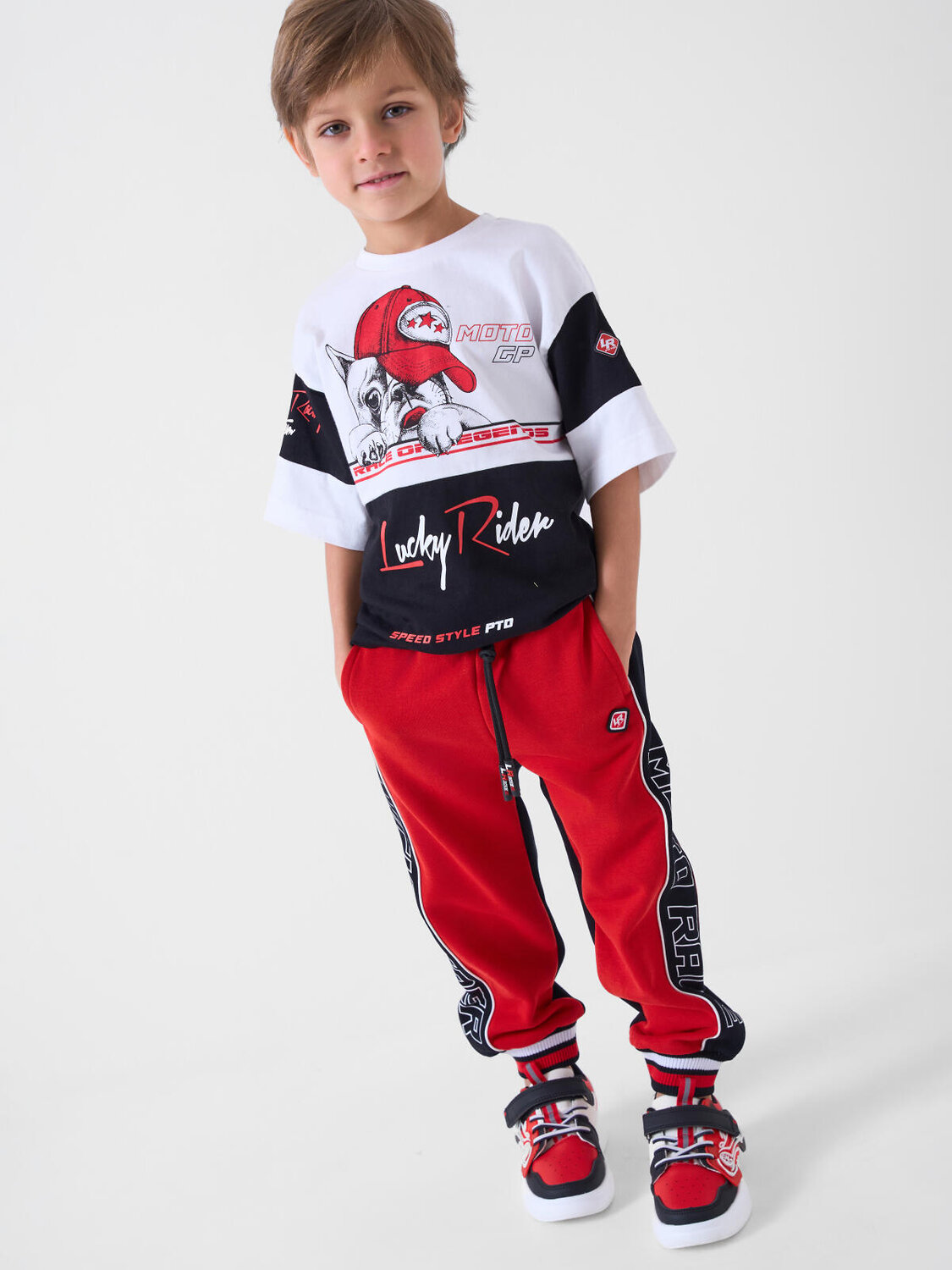 PLAYTODAY Брюки 590183 12612278 черный,красный