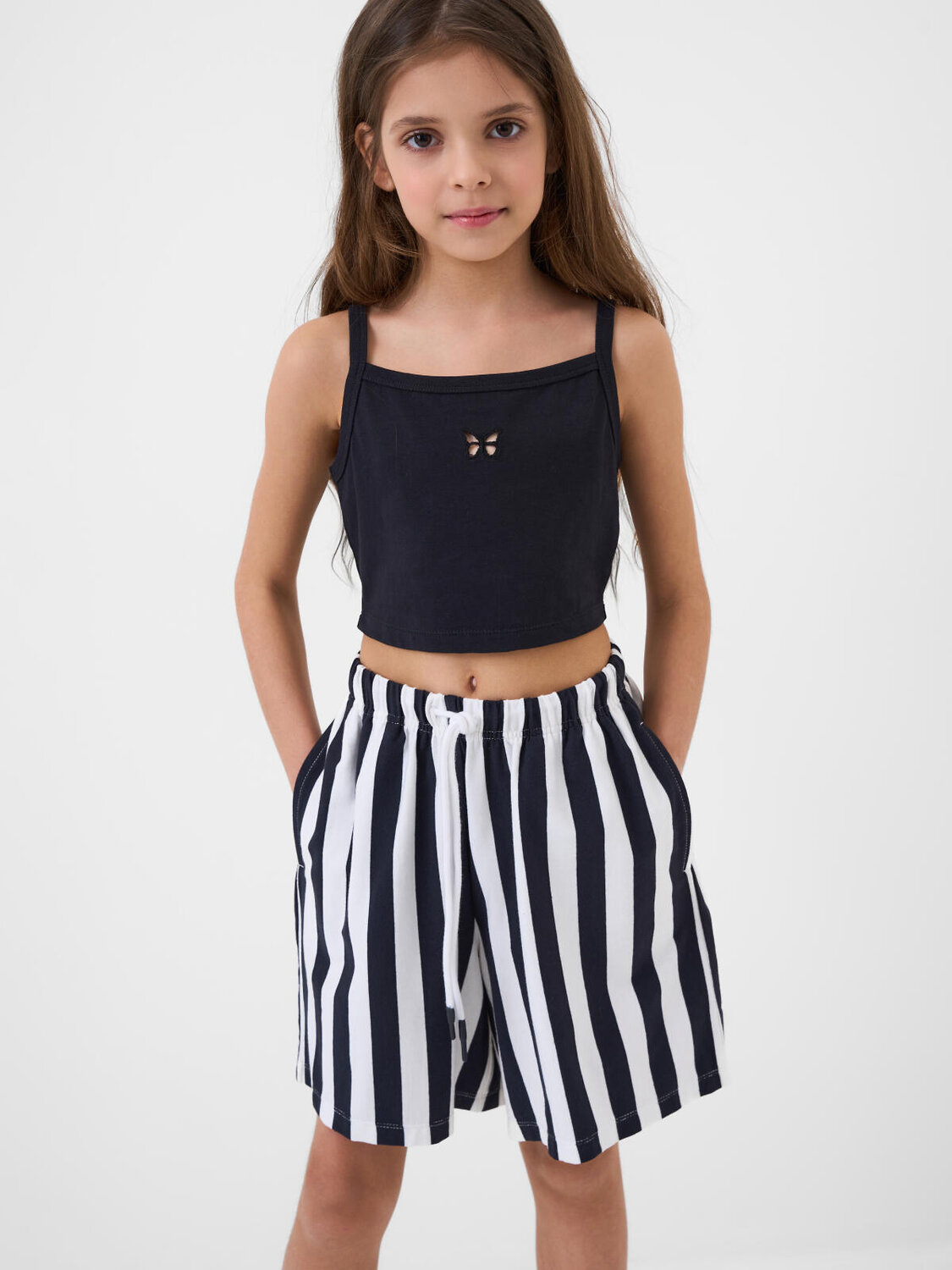 PLAYTODAY Шорты 590199 12621317 темно-серый,белый