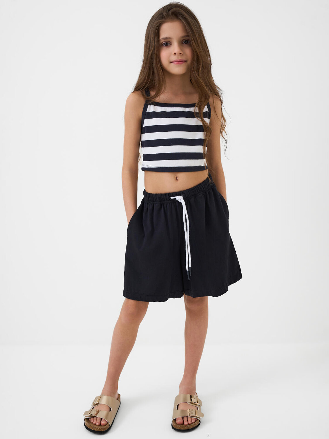 PLAYTODAY Шорты 590199 12621317 темно-серый,белый