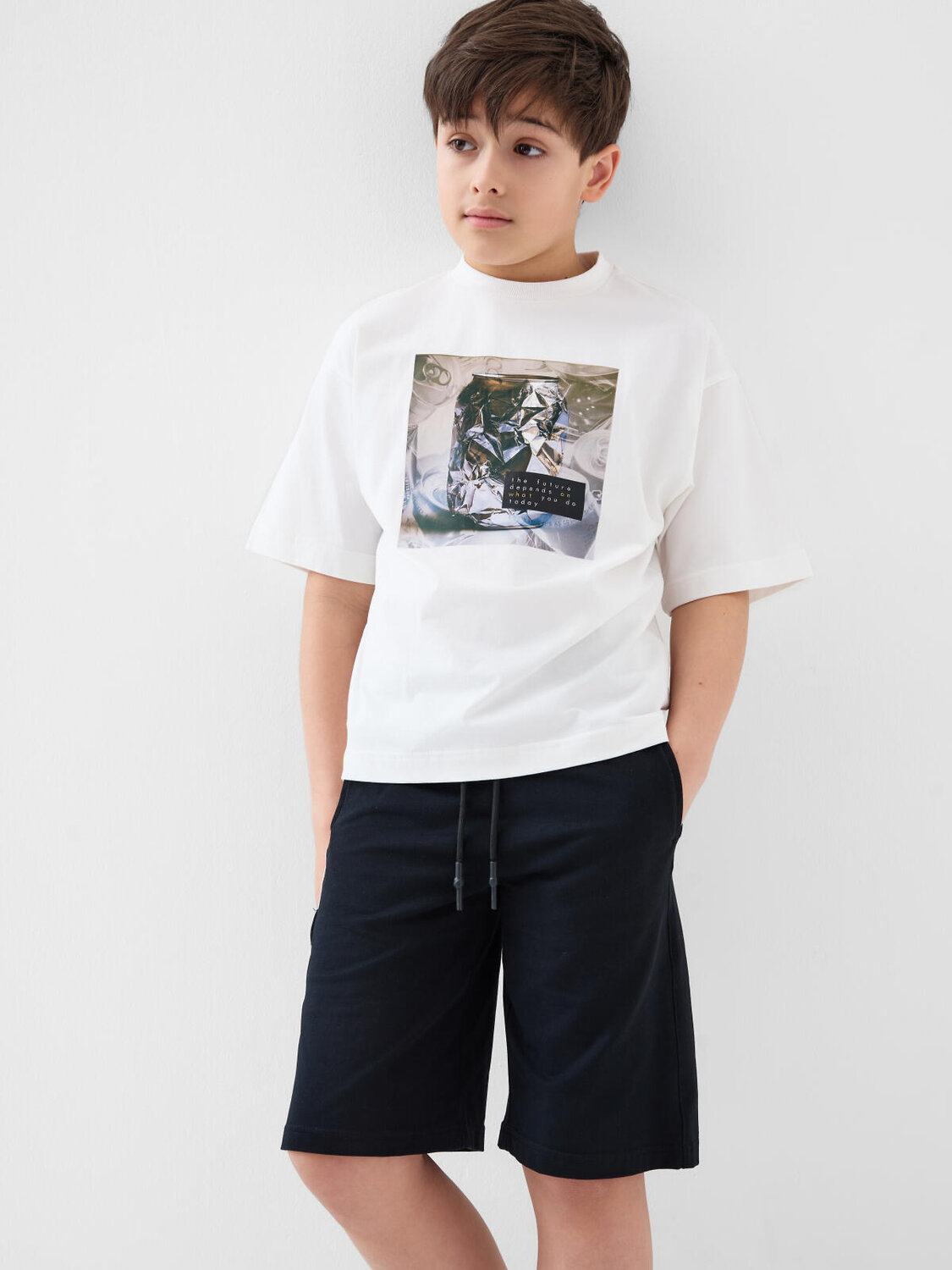 PLAYTODAY Шорты 590203 12611237 черный,темно-зеленый,белый