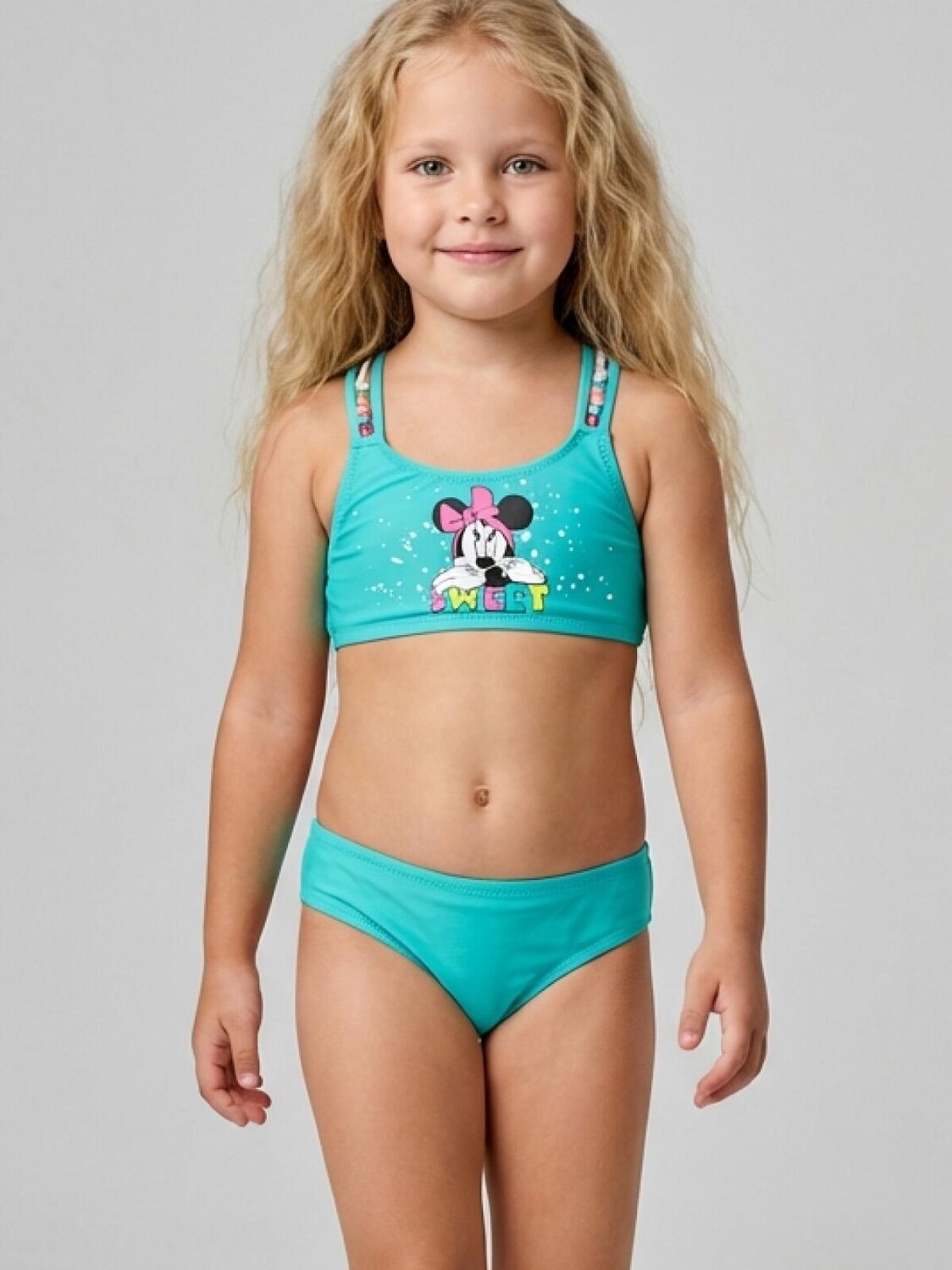 PLAYTODAY Купальник 590229 12622244 белый,бирюзовый,розовый